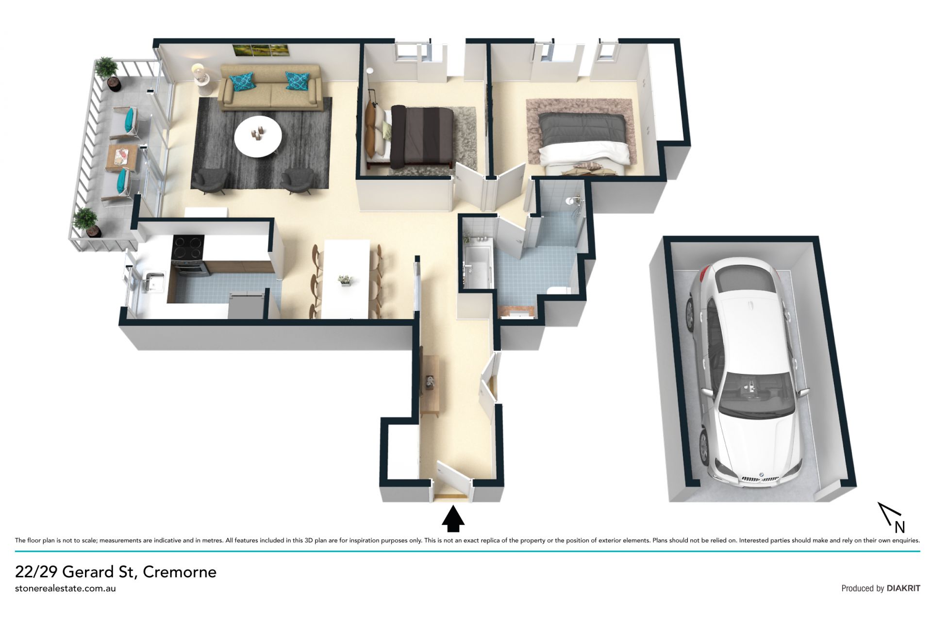 Well presented apartment in convenient location