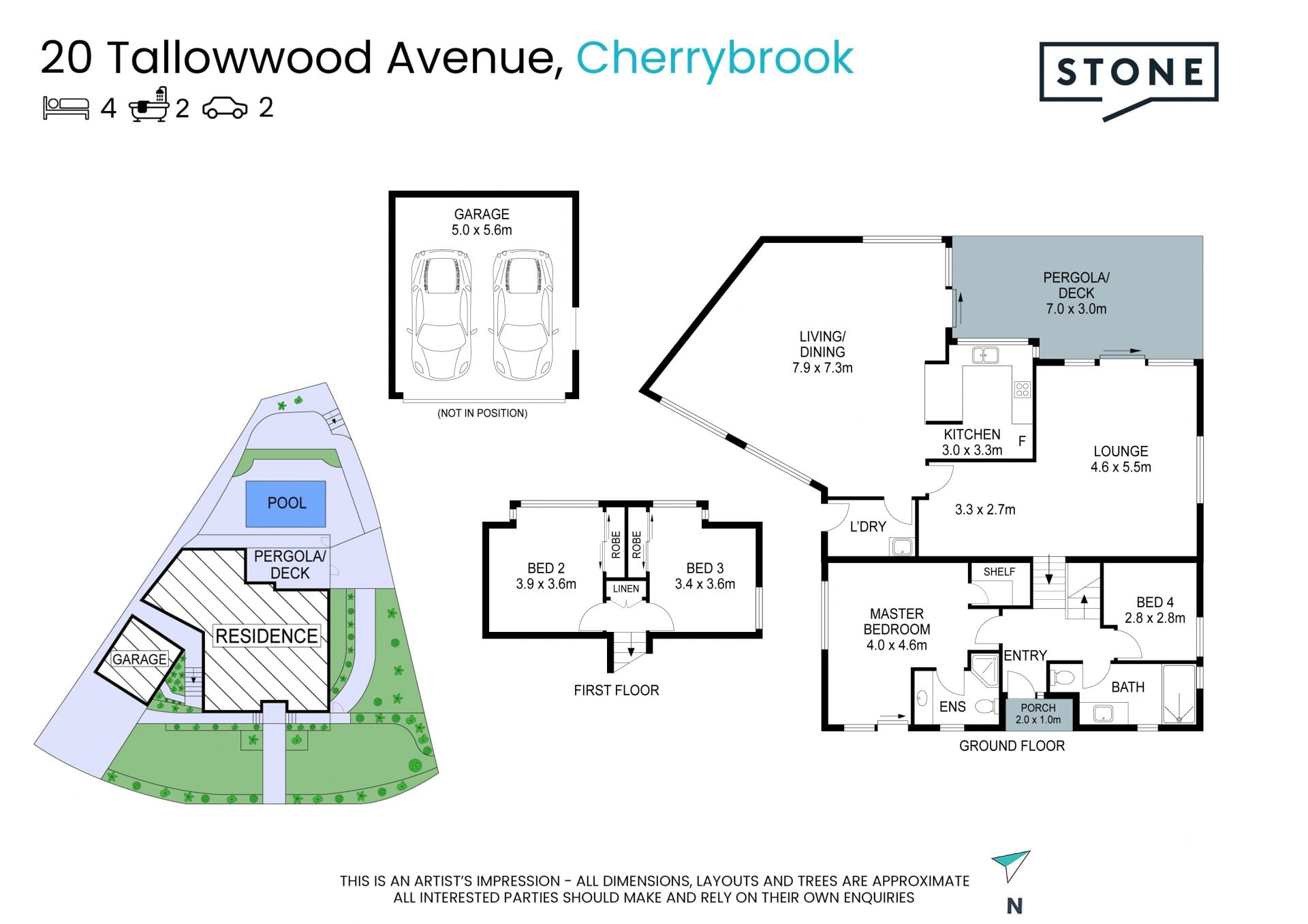 Peaceful privacy and family proportions by the park