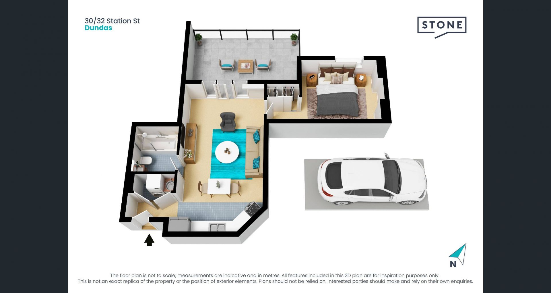 Freshly Painted One Bedroom Apartment