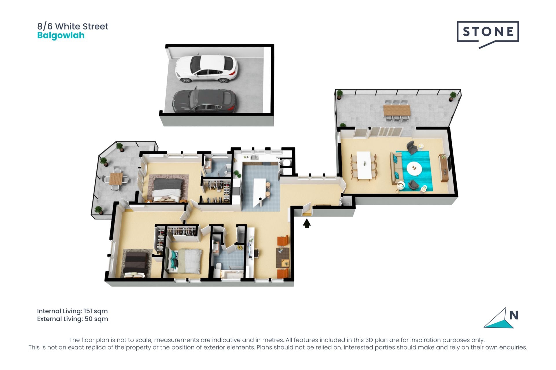 House-sized rear apartment offering an enviable harbourside lifestyle