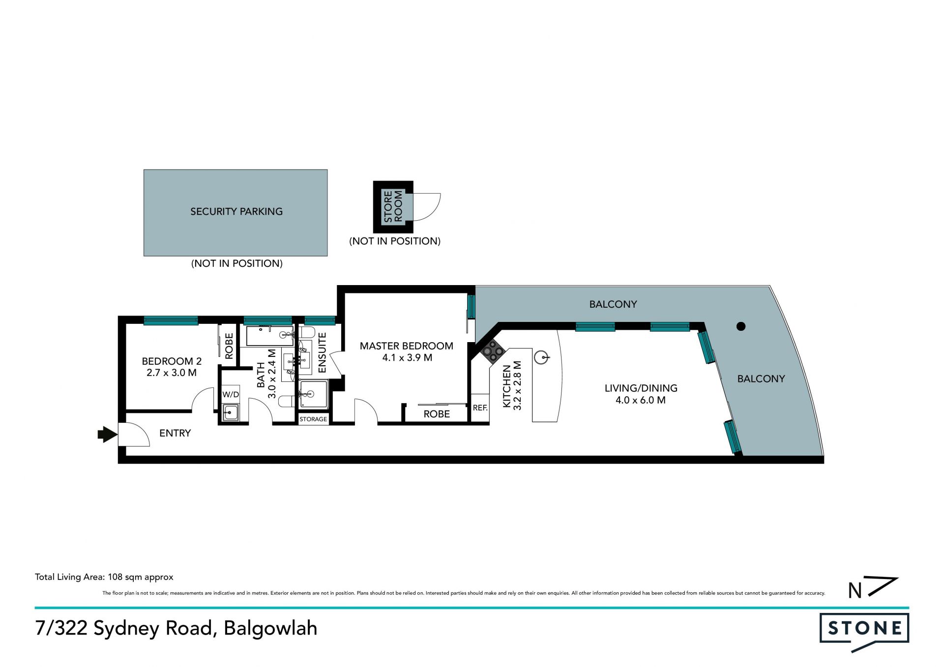 Spacious north-facing apartment in lifestyle location