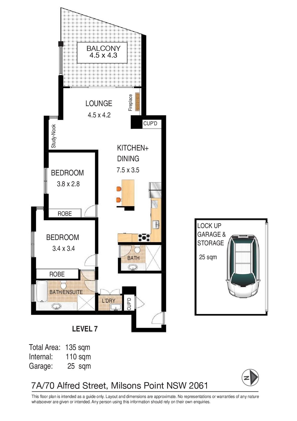 Executive apartment in the heart of Milsons Point