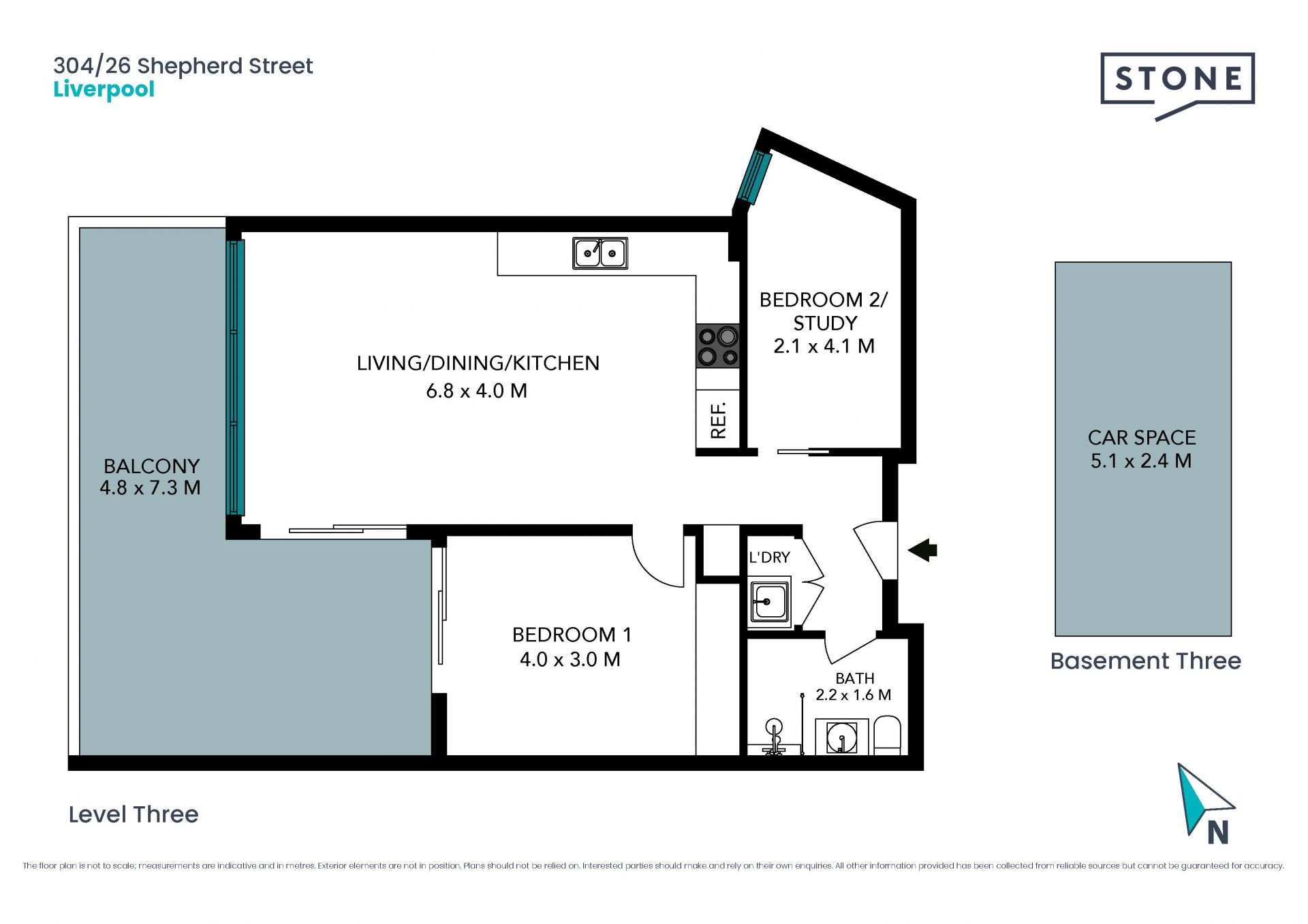 North west facing apartment in secure modern complex