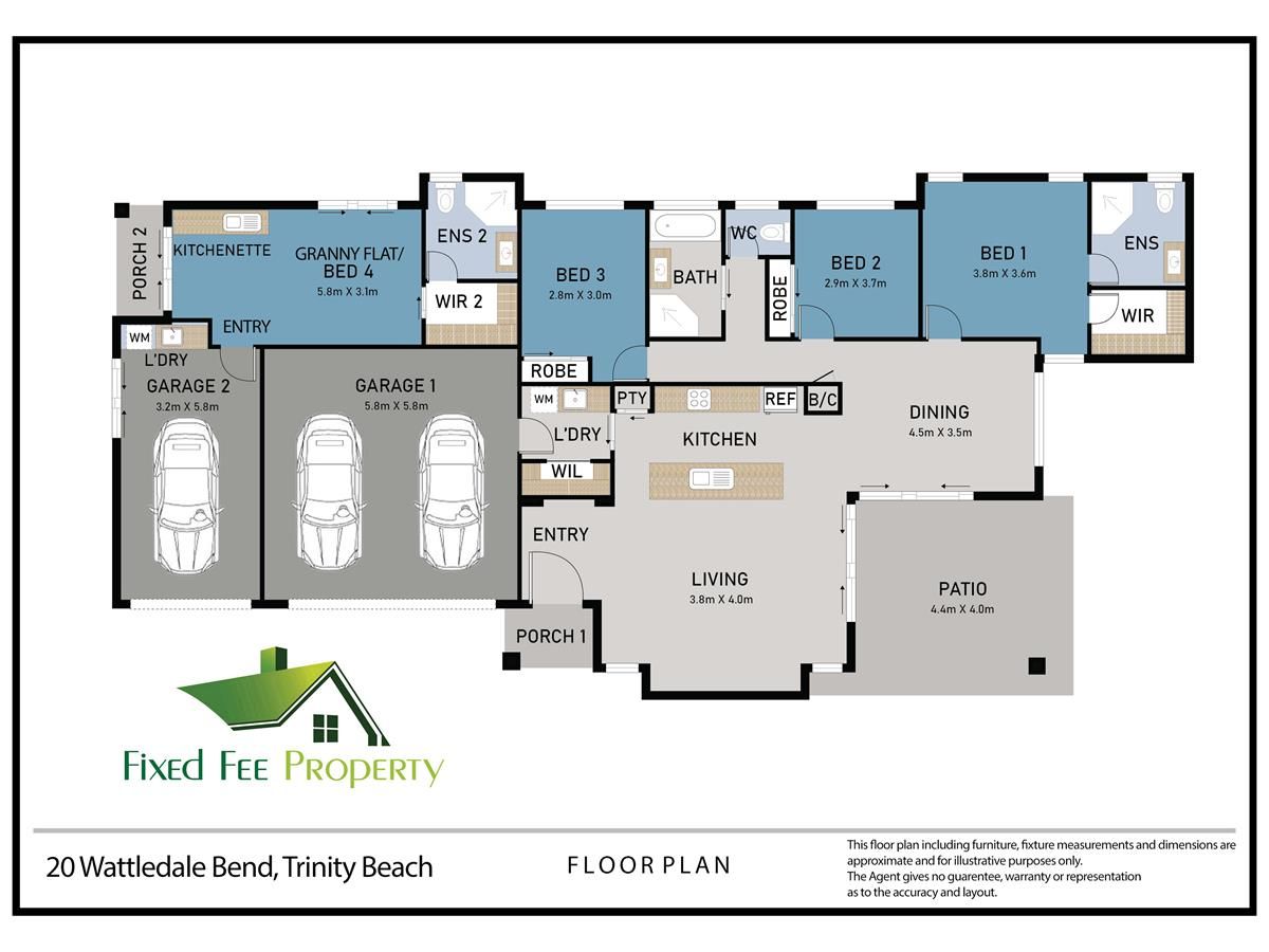 3 Bedroom Home + Separate Granny Flat