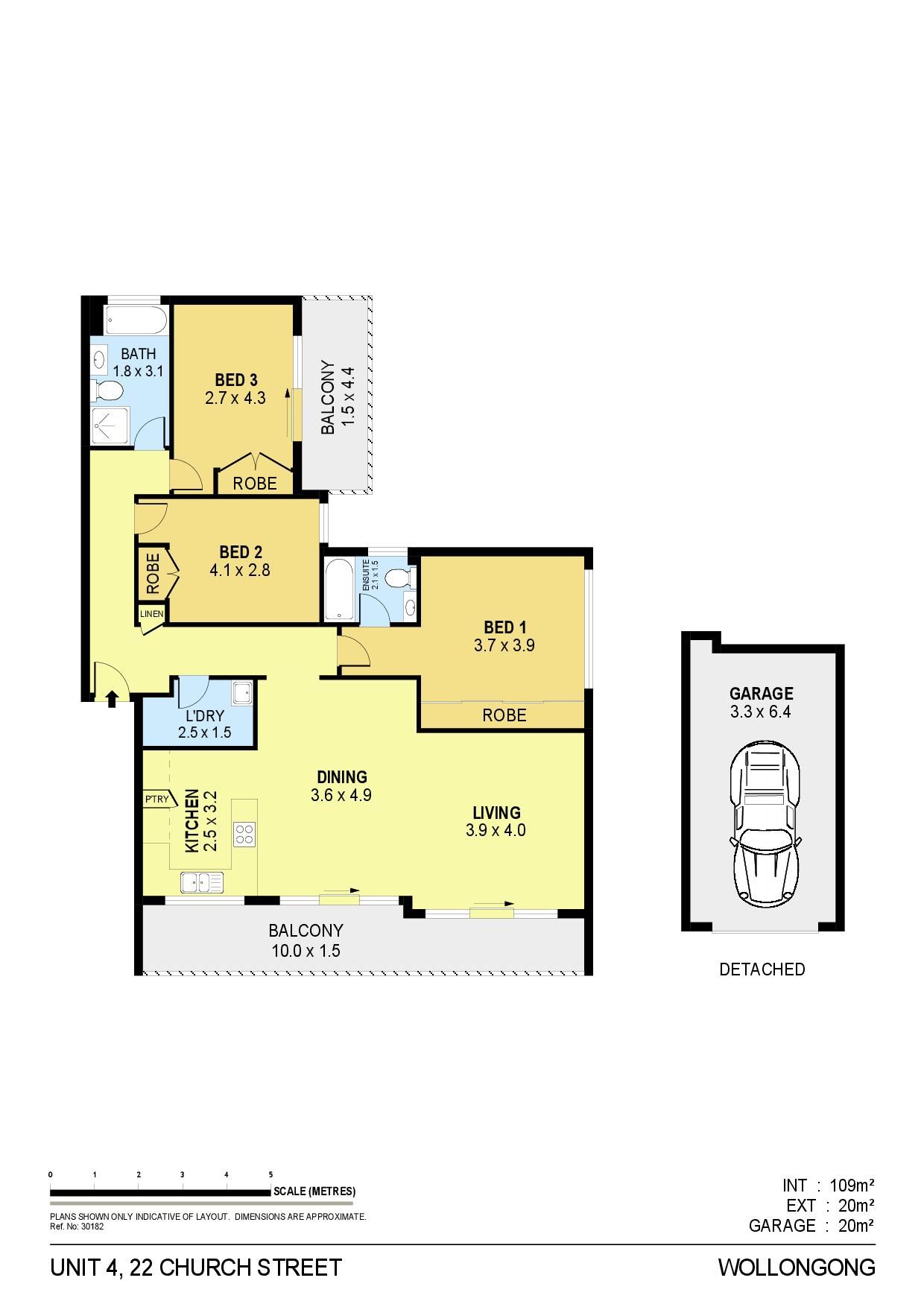Stunning three bedroom unit