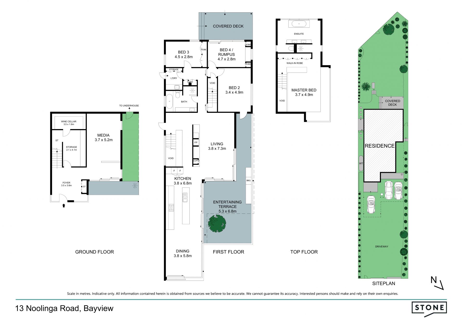 Magnificent architecturally designed family home with sparkling north facing water views across Pittwater.