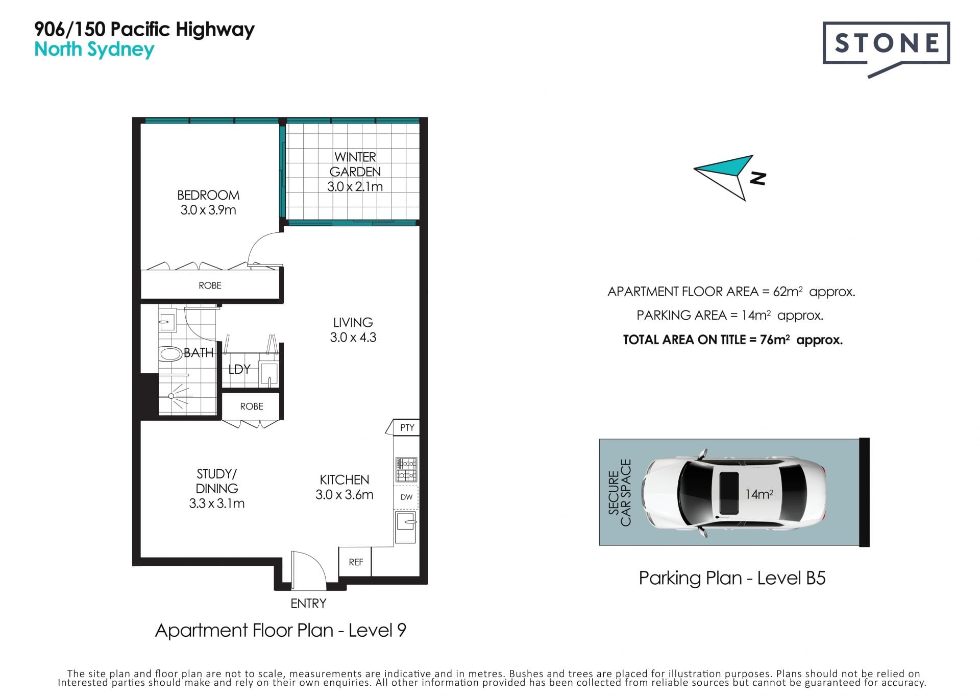 Premium 1+Full Size Study can be used as 2nd Bed with Skyline Views