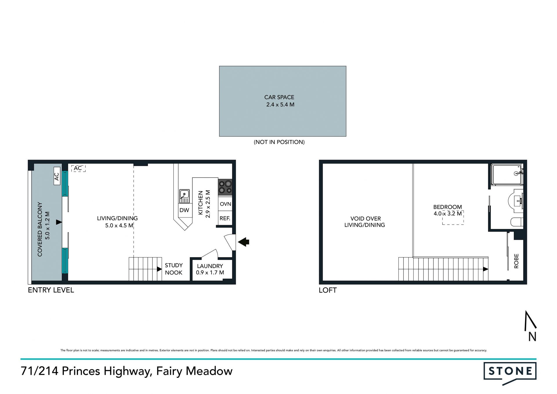 Bigger than a standard one bedroom