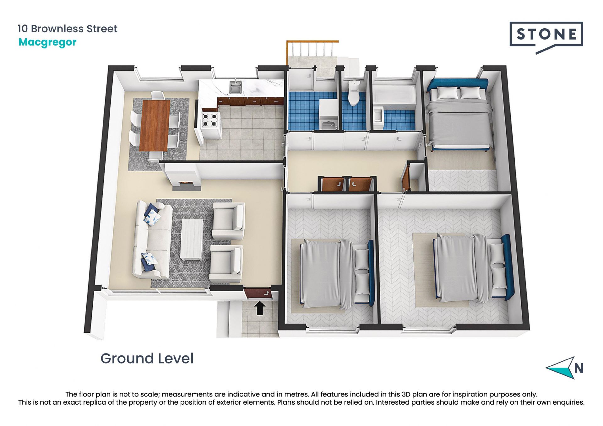 3-bedroom Ex-Govvy on a 724sqm RZ2 block.