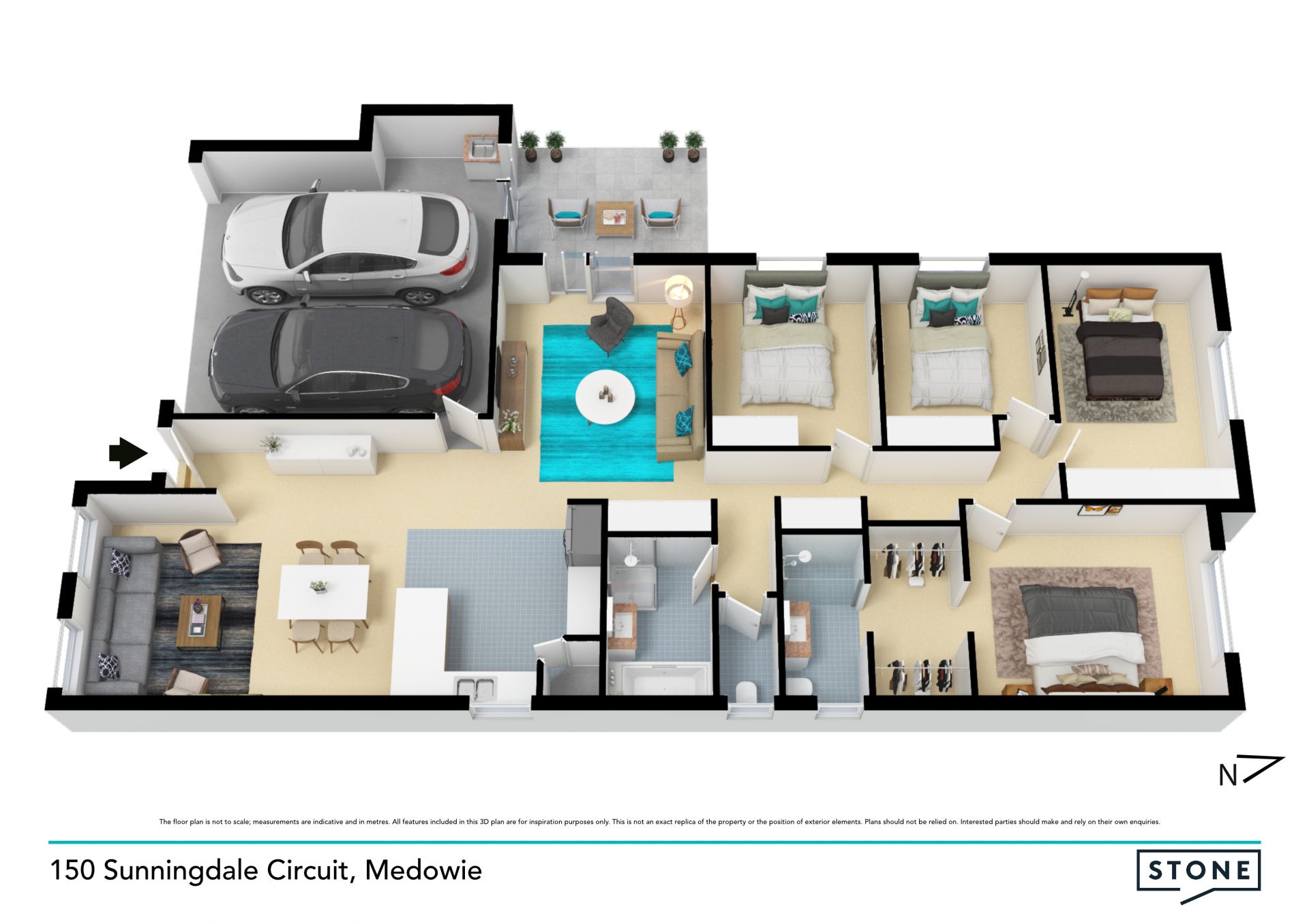 Modern living with access to resort pool