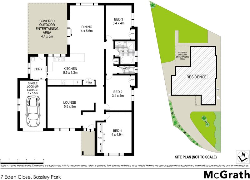 Modern single level home, highly sought-after area
