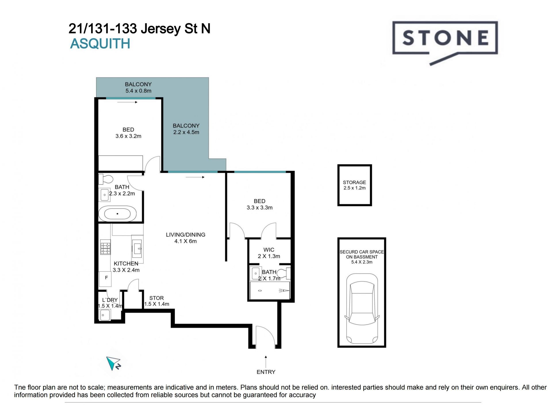 Bright and Spacious two bedroom apartment
