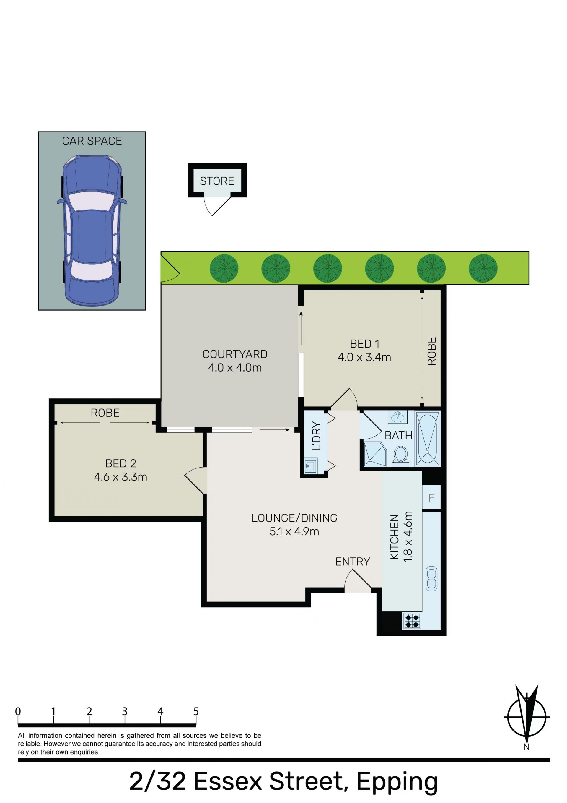 Ground Floor Courtyard Apartment in Epping