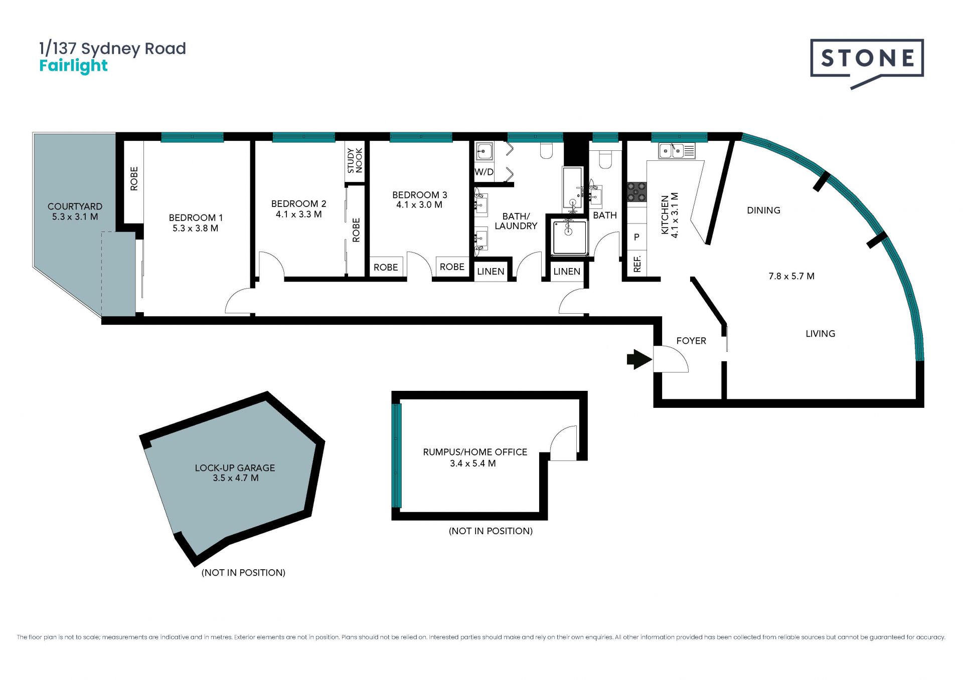 Luxe three bedroom executive garden apartment with harbour views