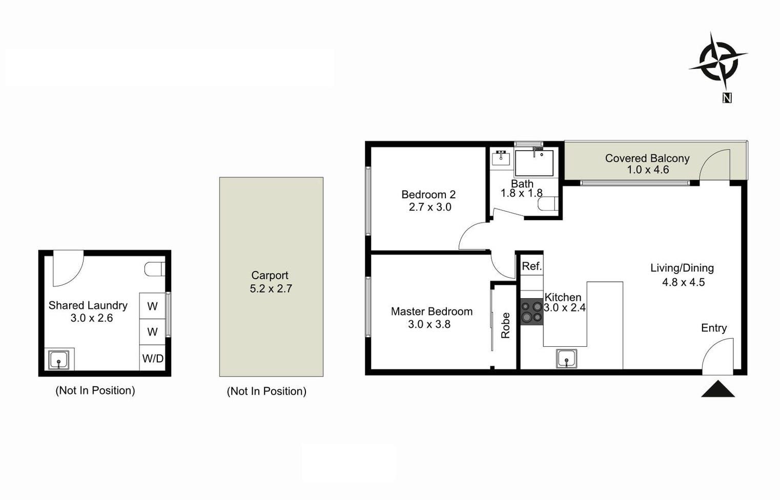 Spacious two bedroom apartment in Freshwater