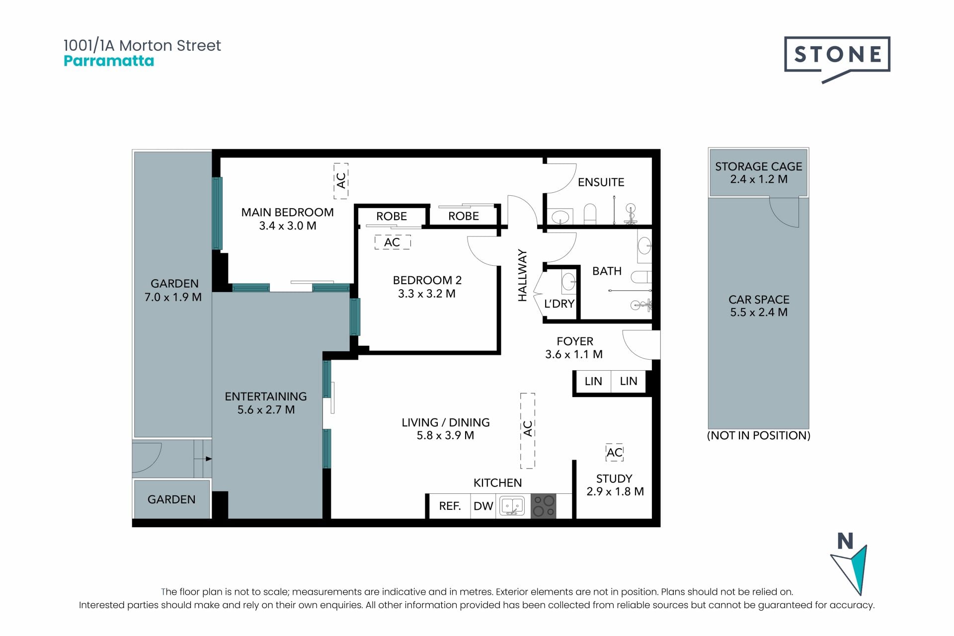 North-East Facing Ground-Floor Apartment with Separate Study