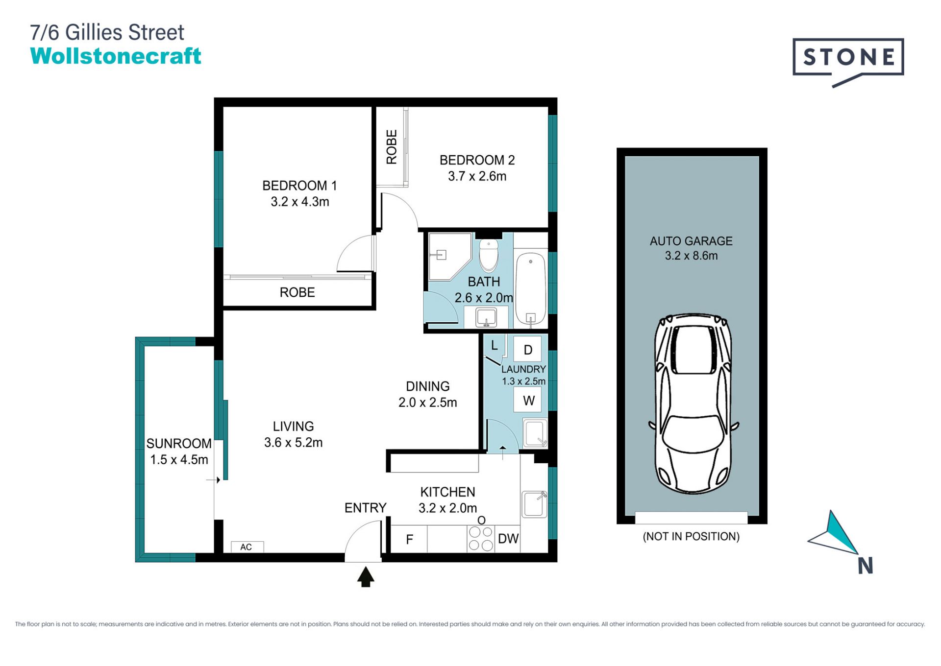 DEPOSIT TAKEN - OFI CANCELLED
Two bedroom apartment with quiet surrounds.