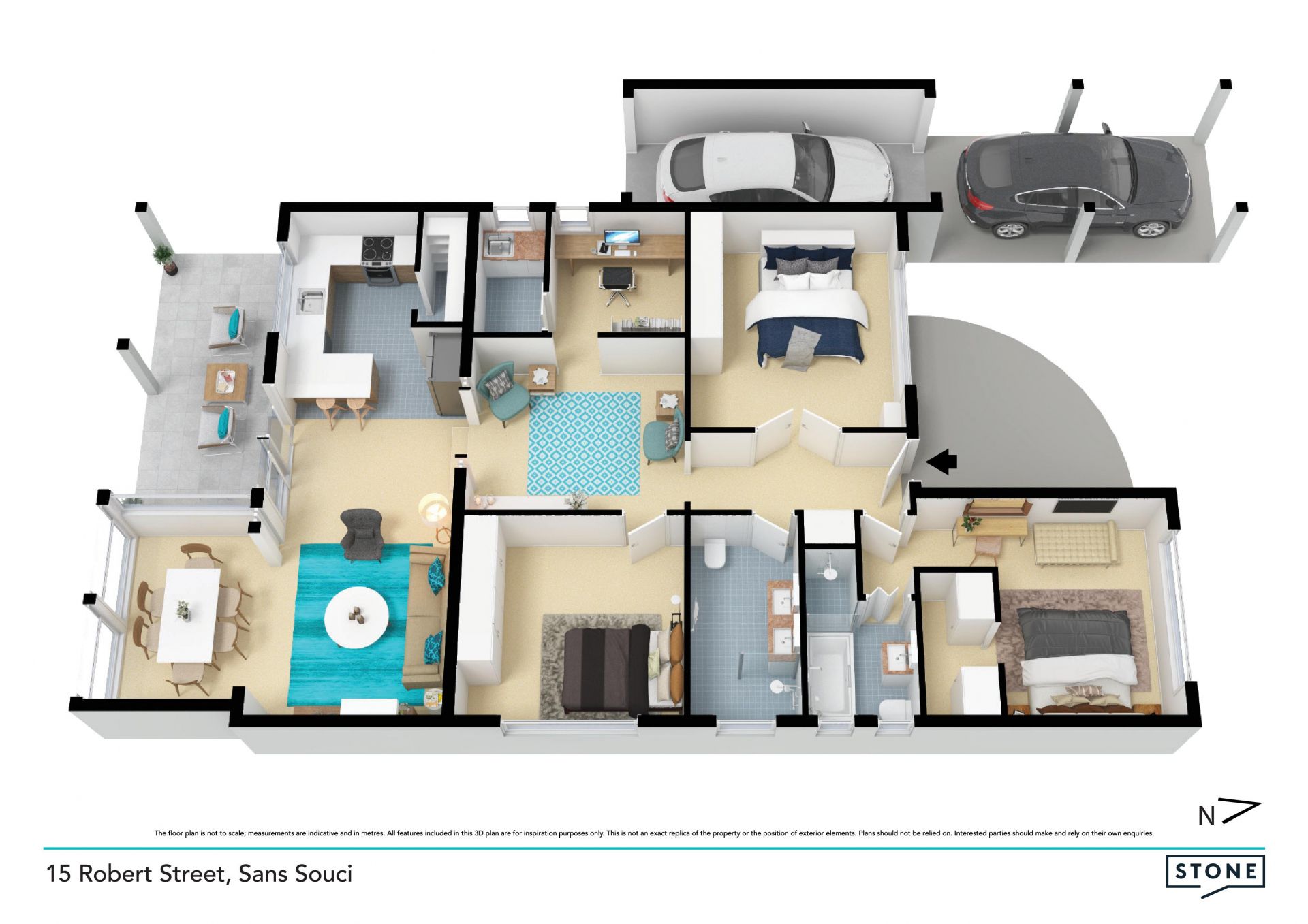 Contemporary single level family home in a whisper quiet street