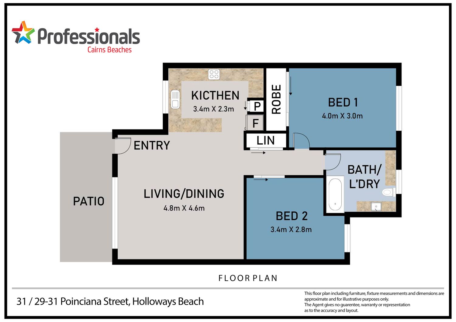 Close to Beach ! Ground Floor !