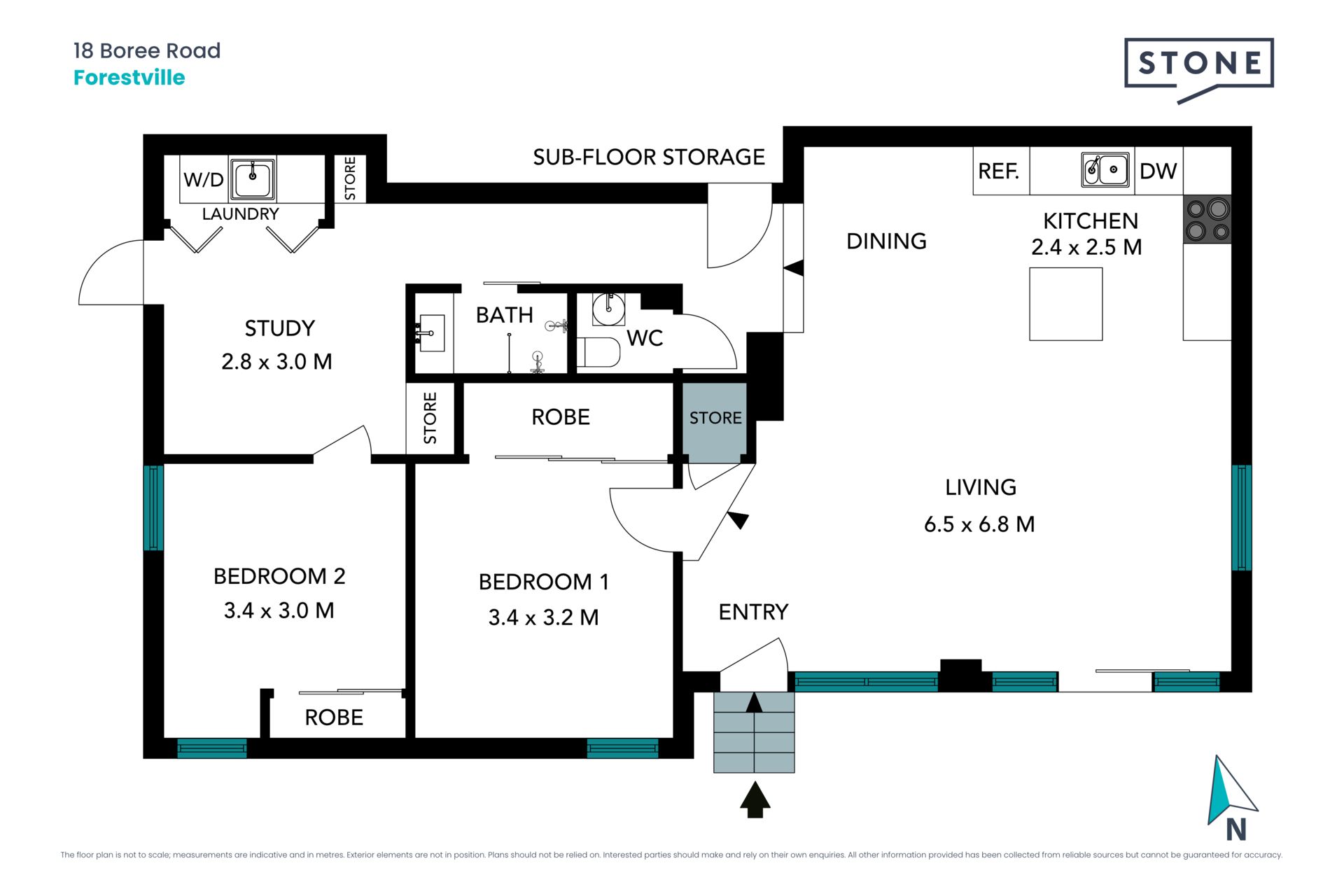 Private and modern two bedroom lower duplex