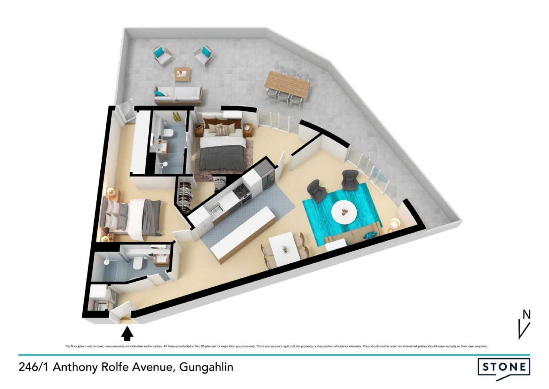Rare offering to the market with a 73sqm balcony