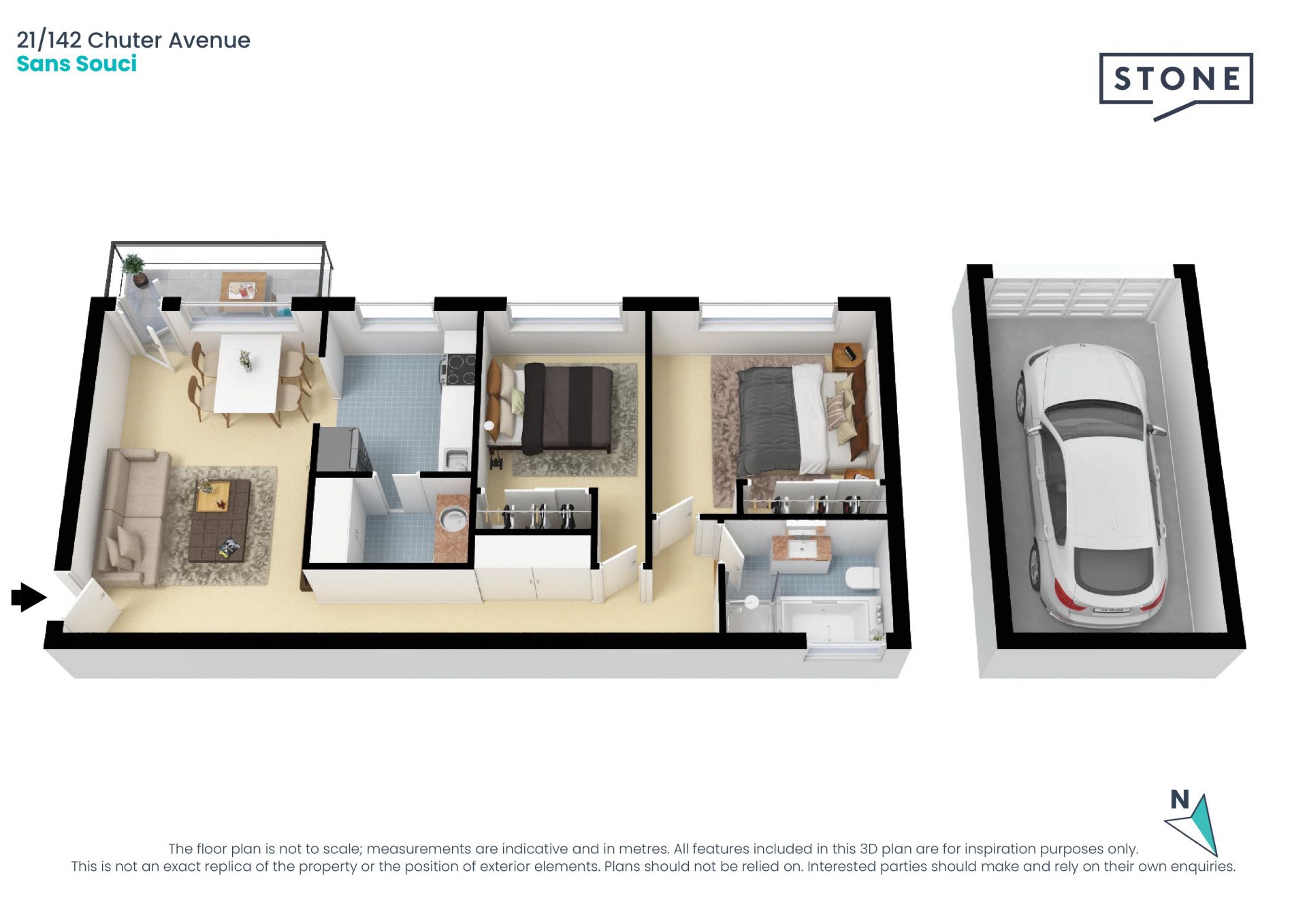 Smart and bright style with beachside convenience
