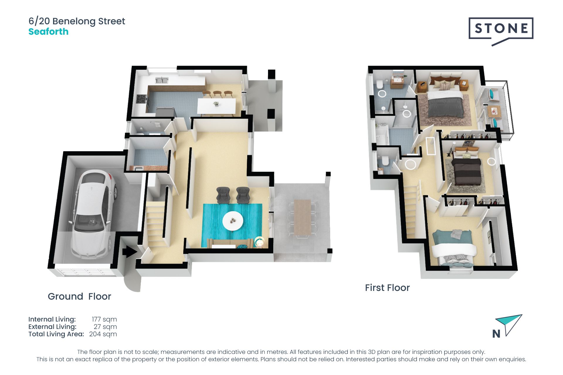 Spacious North-facing townhome with direct reserve access