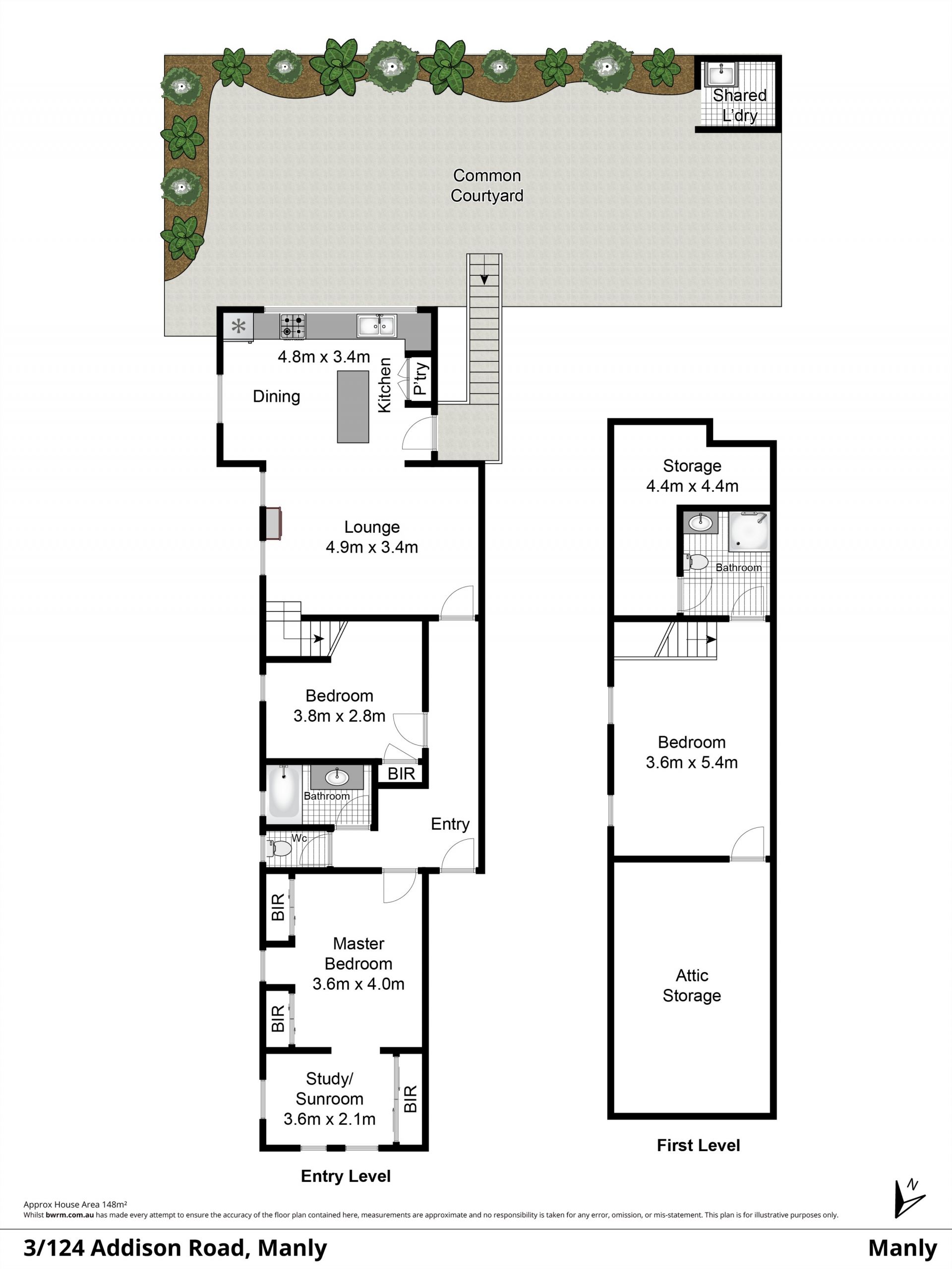 Dual level character apartment in prime location