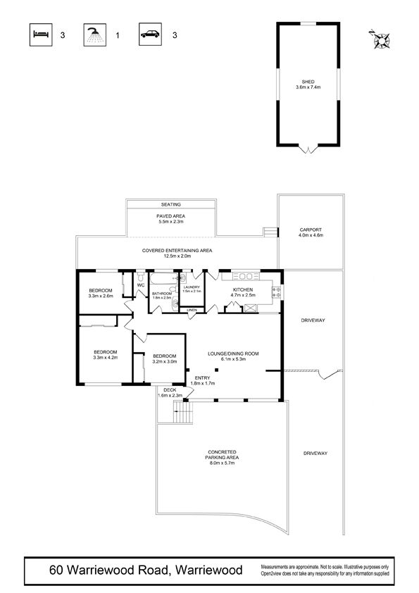 Inviting Home on Large Block