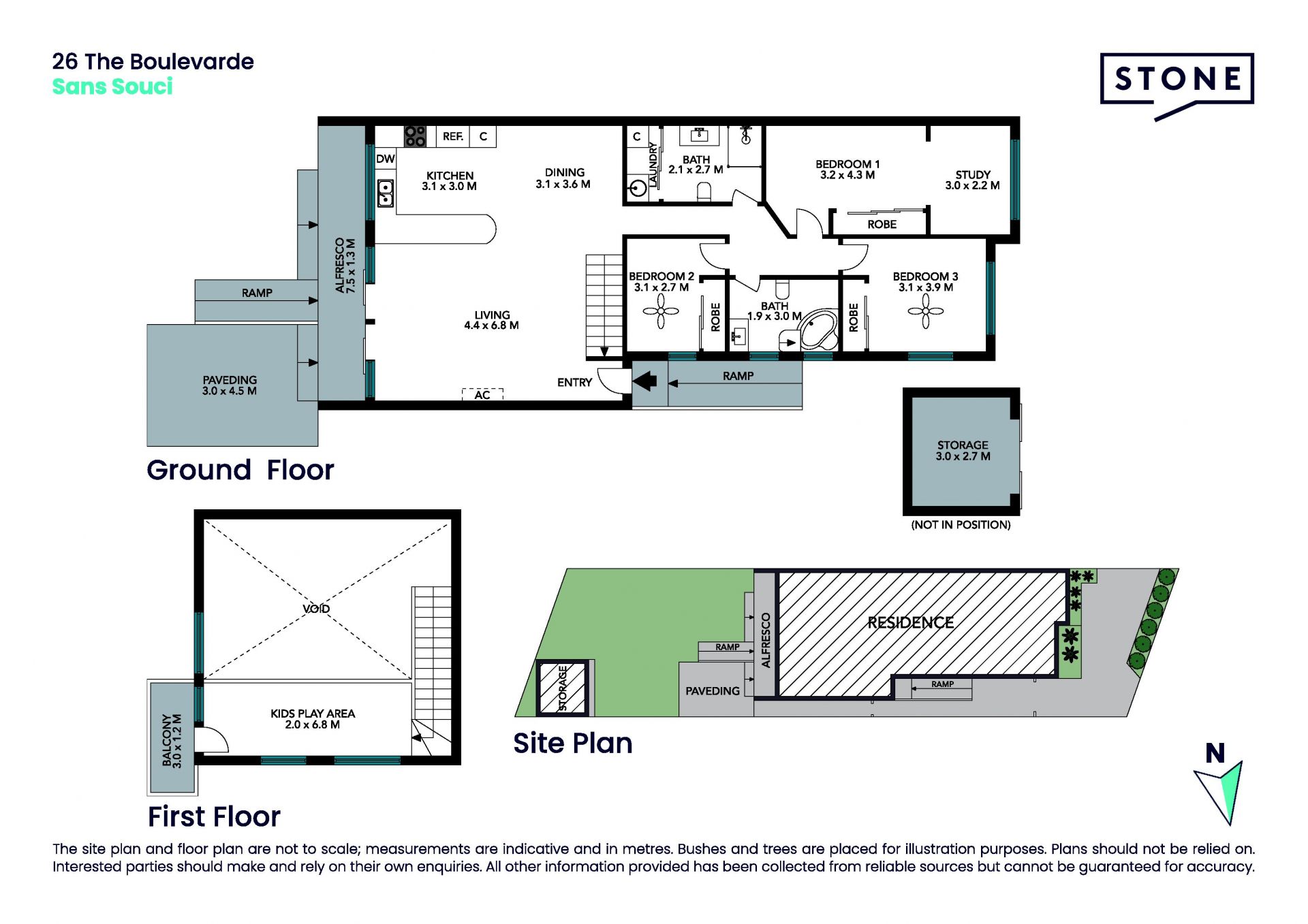 Sunny north facing aspect in a prime location