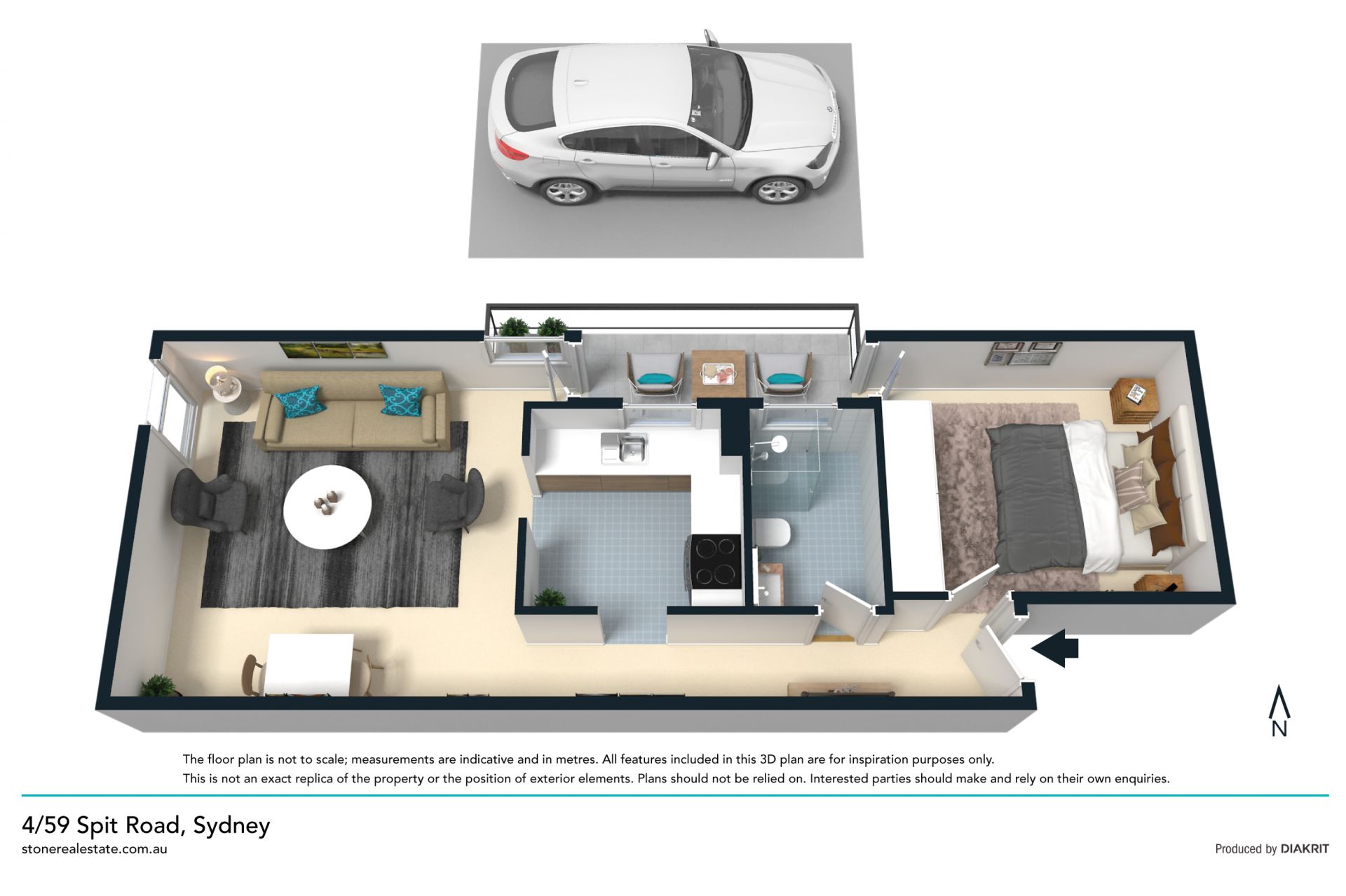 Fabulous one bedder in super-central setting