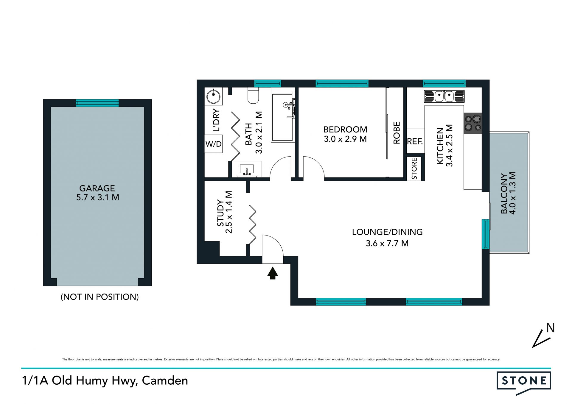 1 Bedroom Unit - Close to town