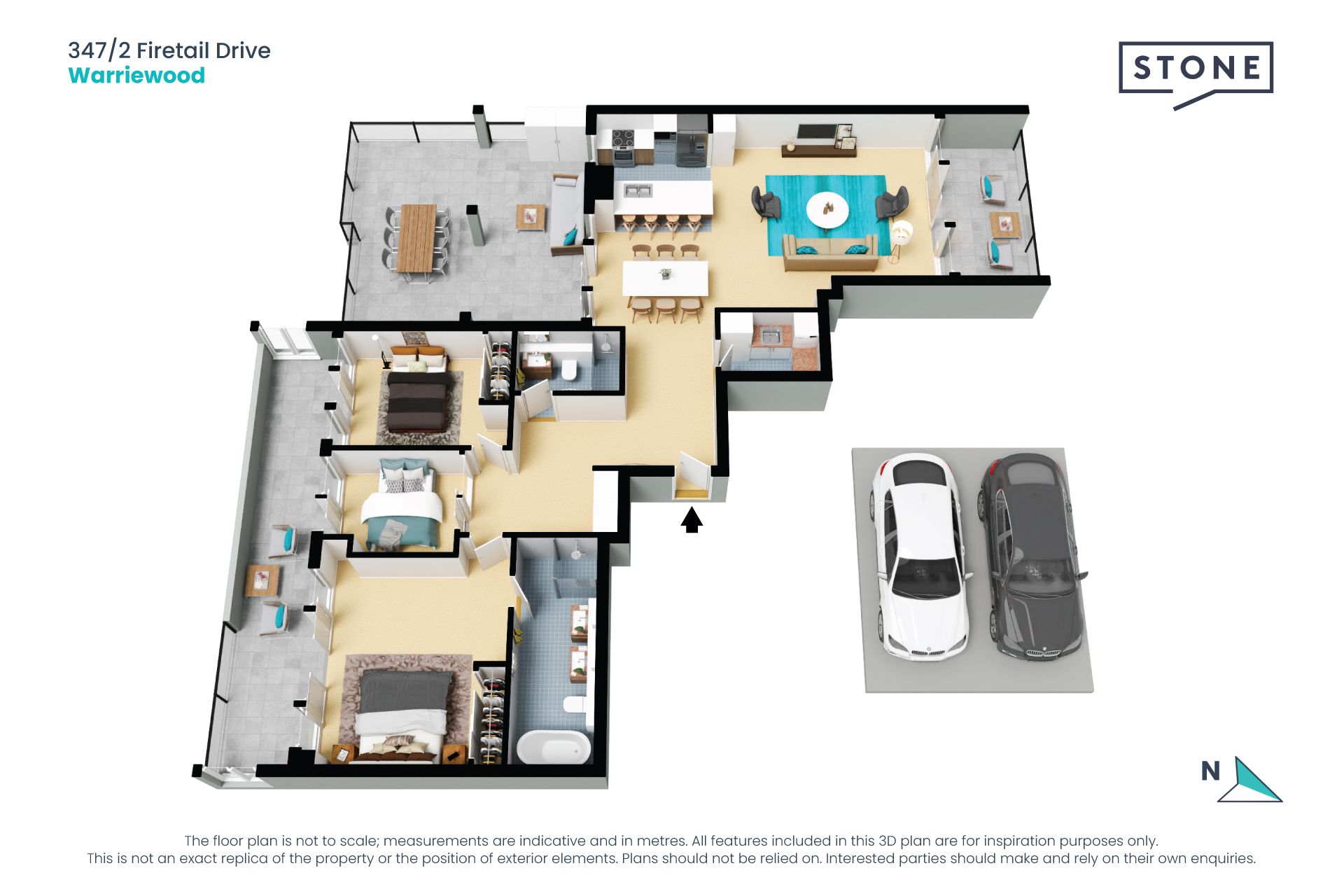 Luxurious penthouse with sunny aspect in sought after complex