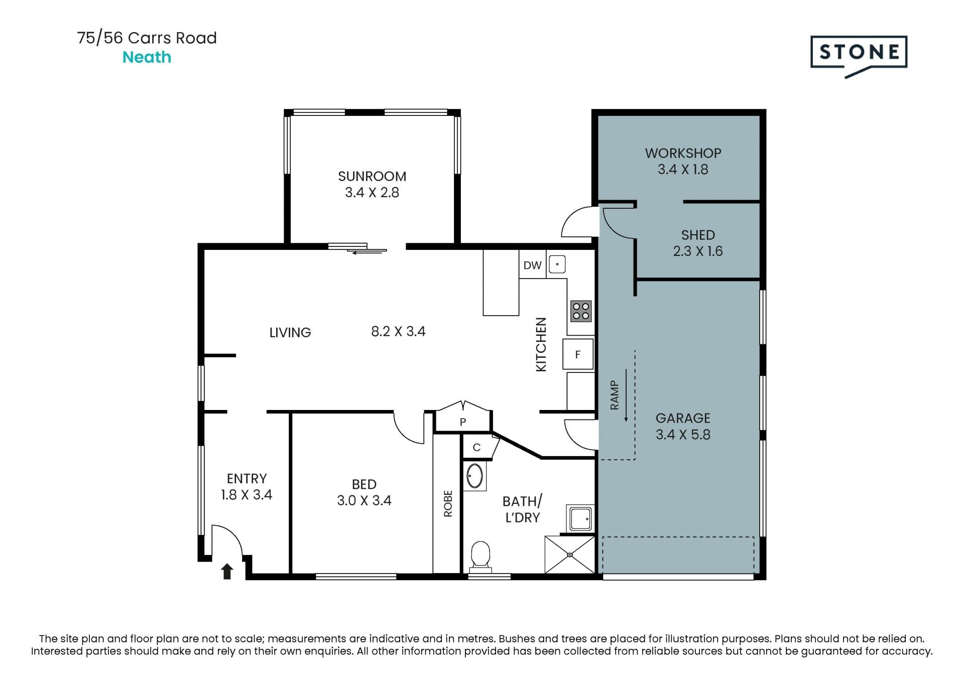 Spacious Over-50s Living with Sunroom, Garage & Workshop