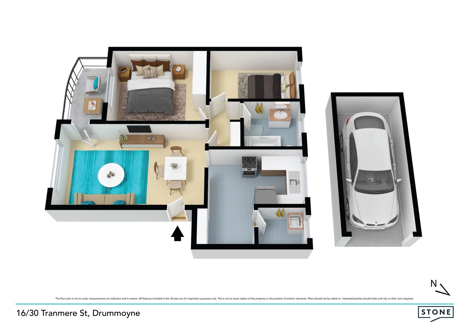 Affordable apartment in high-end street
