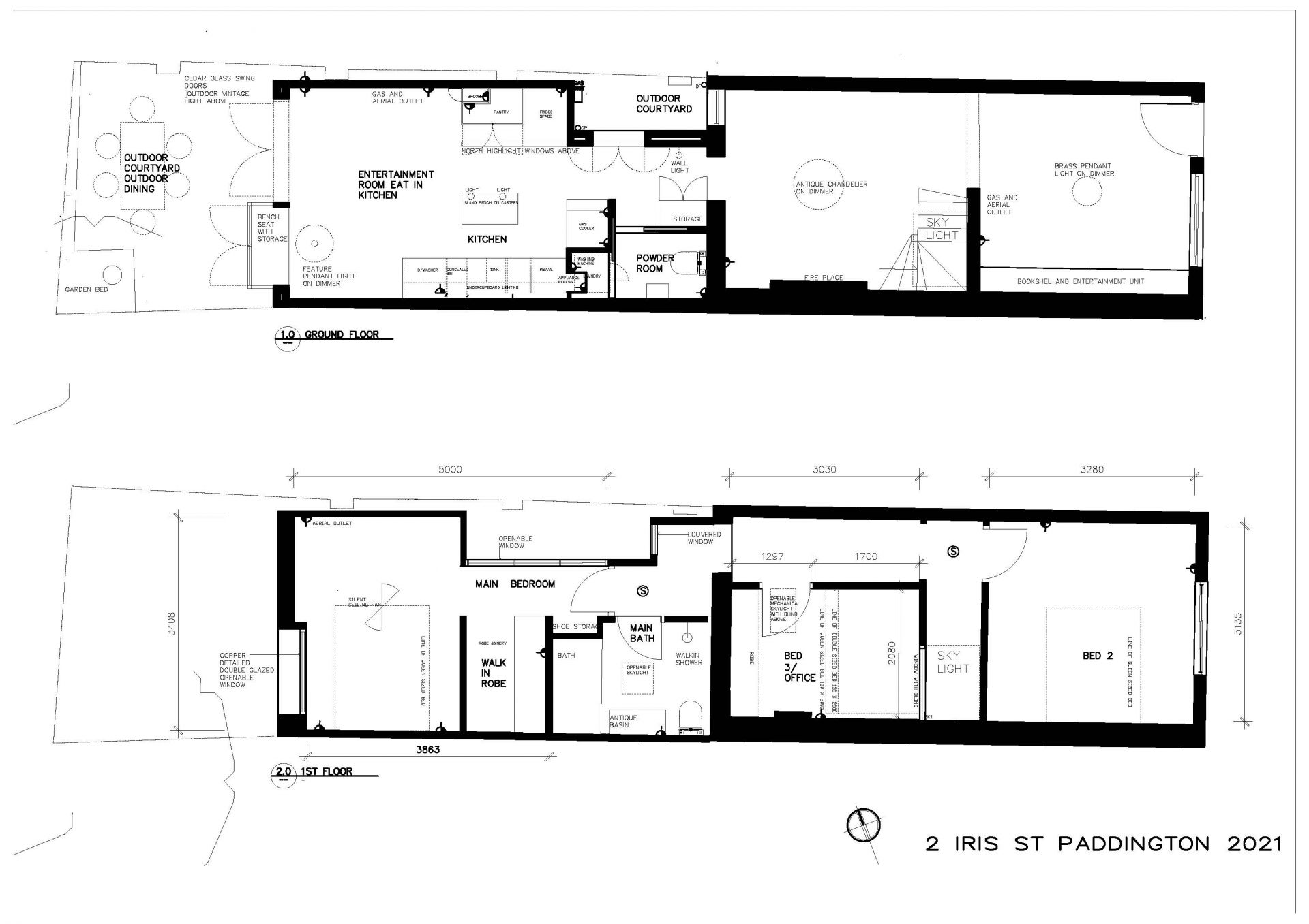 LEASED
ARCHITECTURALLY DESIGNED & MODERN DUAL LEVEL TERRACE