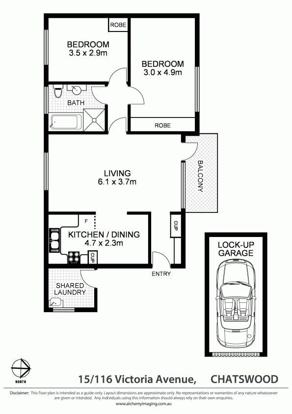 Top Floor Security Apartment with Garage