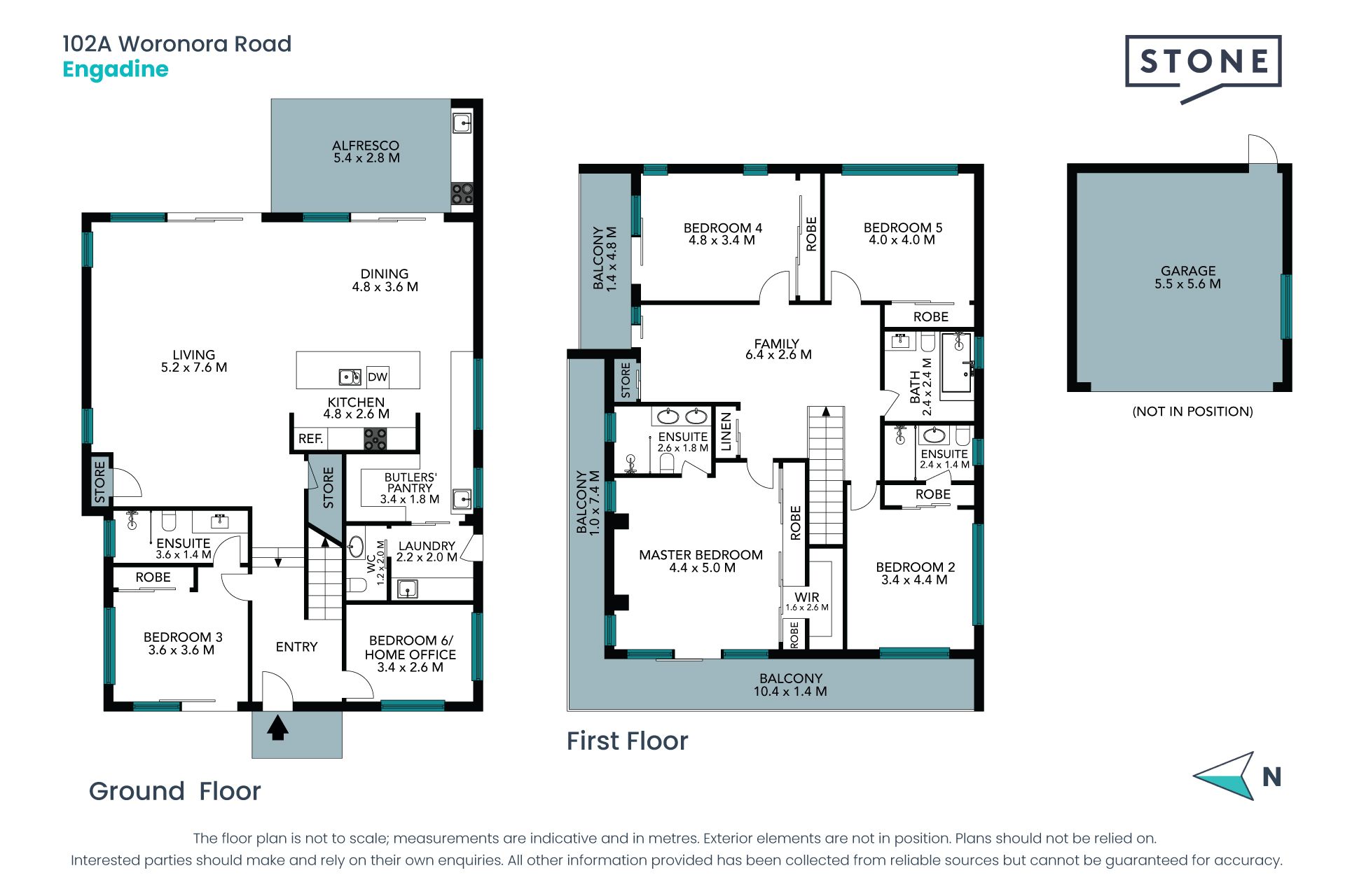 Brand new six bedroom freestanding home