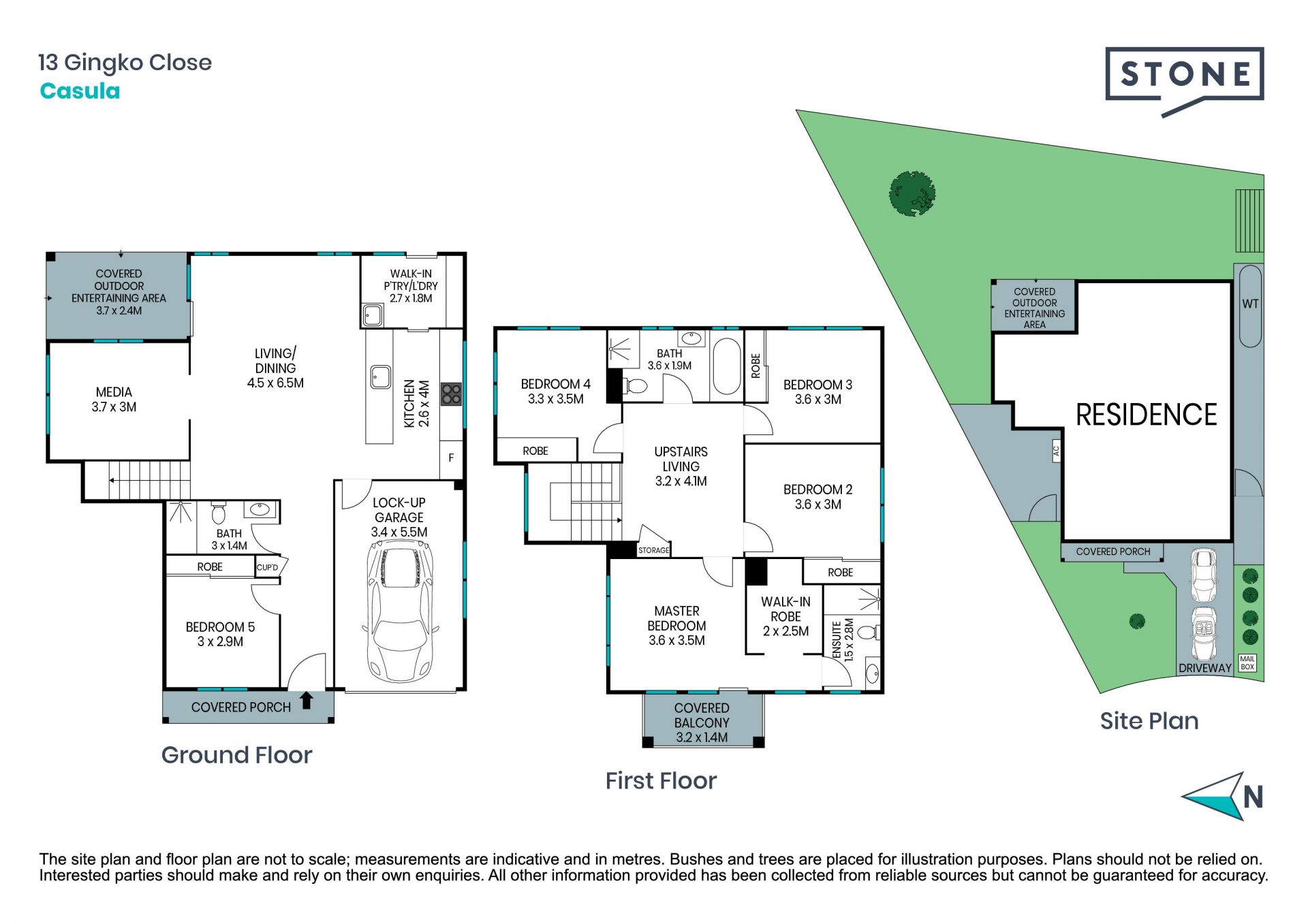Spacious new family home with media room
