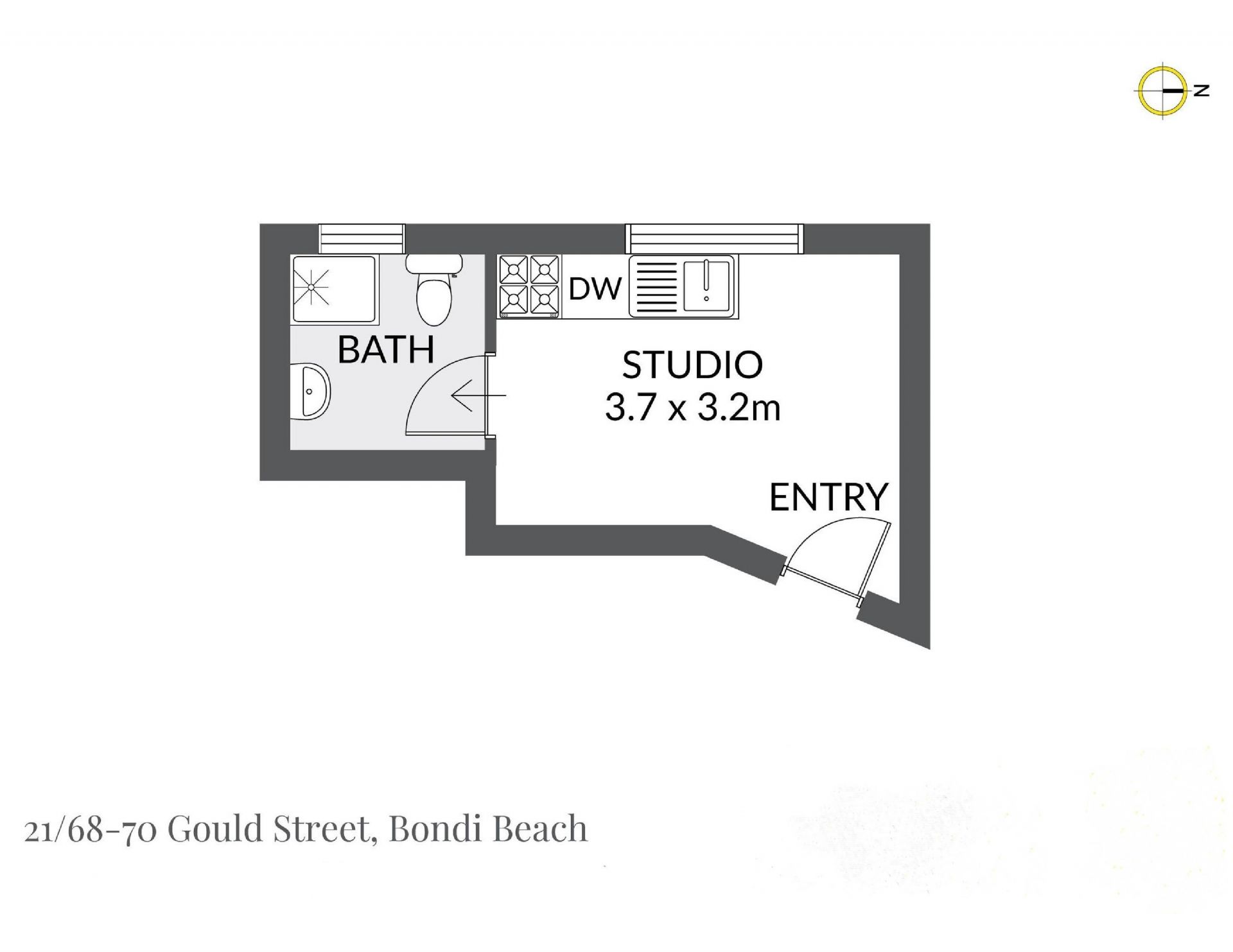 Beachside Furnished Studio Apartment