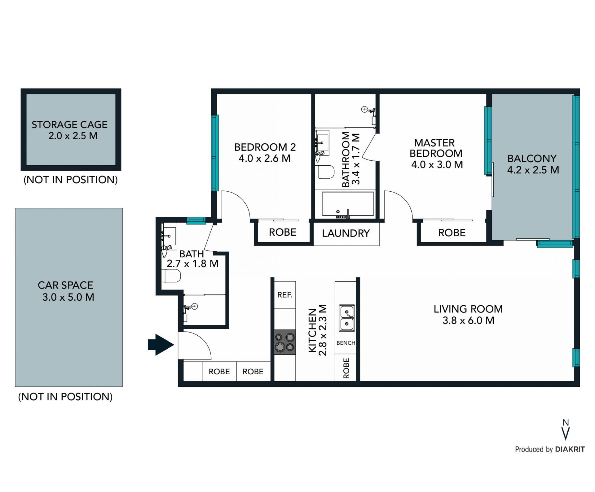 Light and bright, large ultra modern apartment