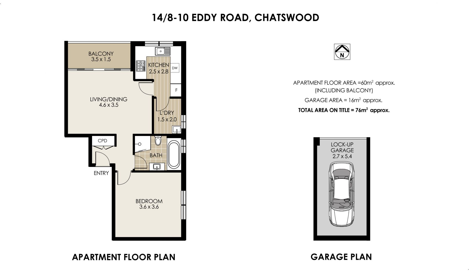 Spacious one bedroom apartment