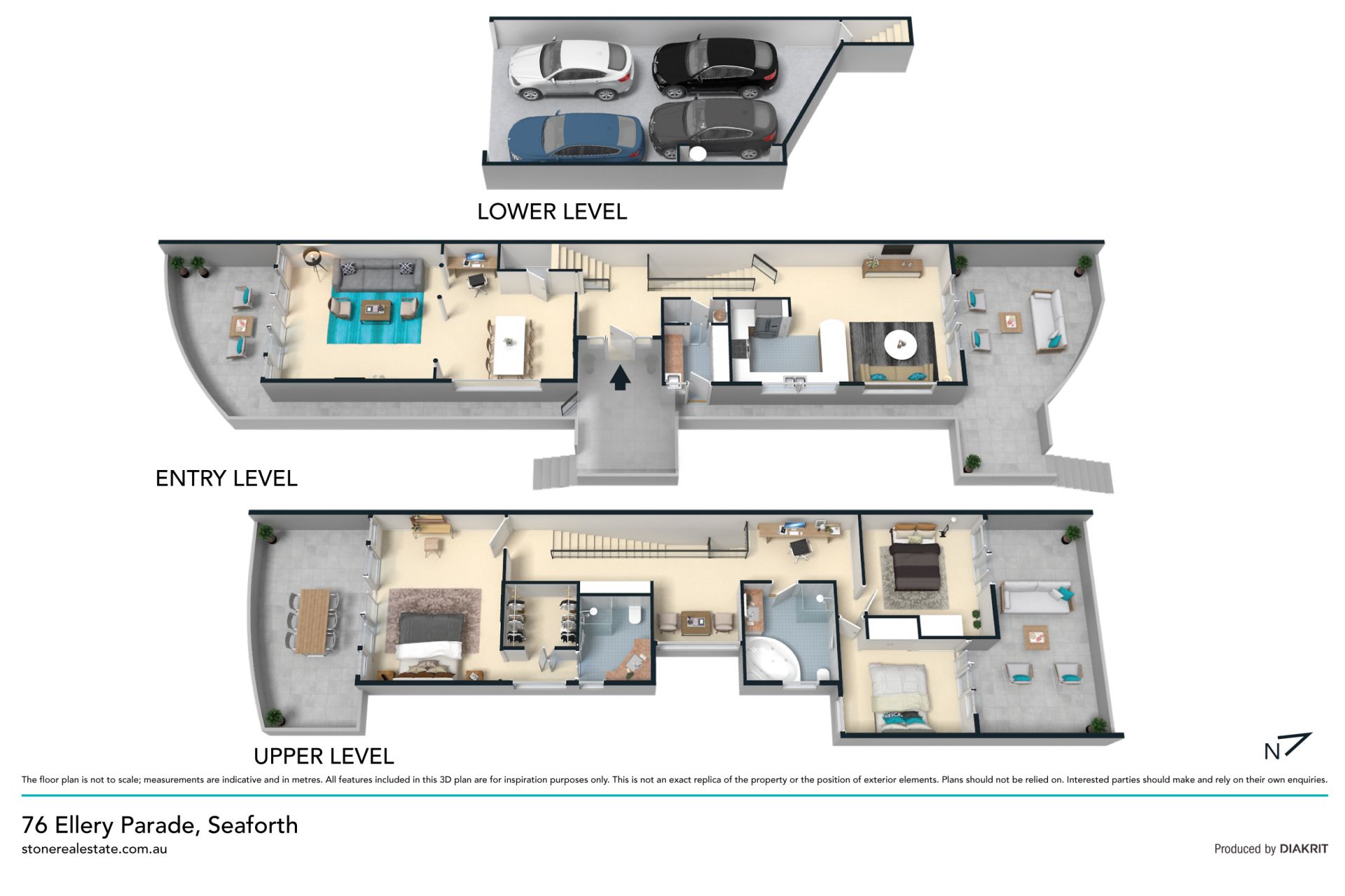 Executive entertainer with north facing aspect and district views