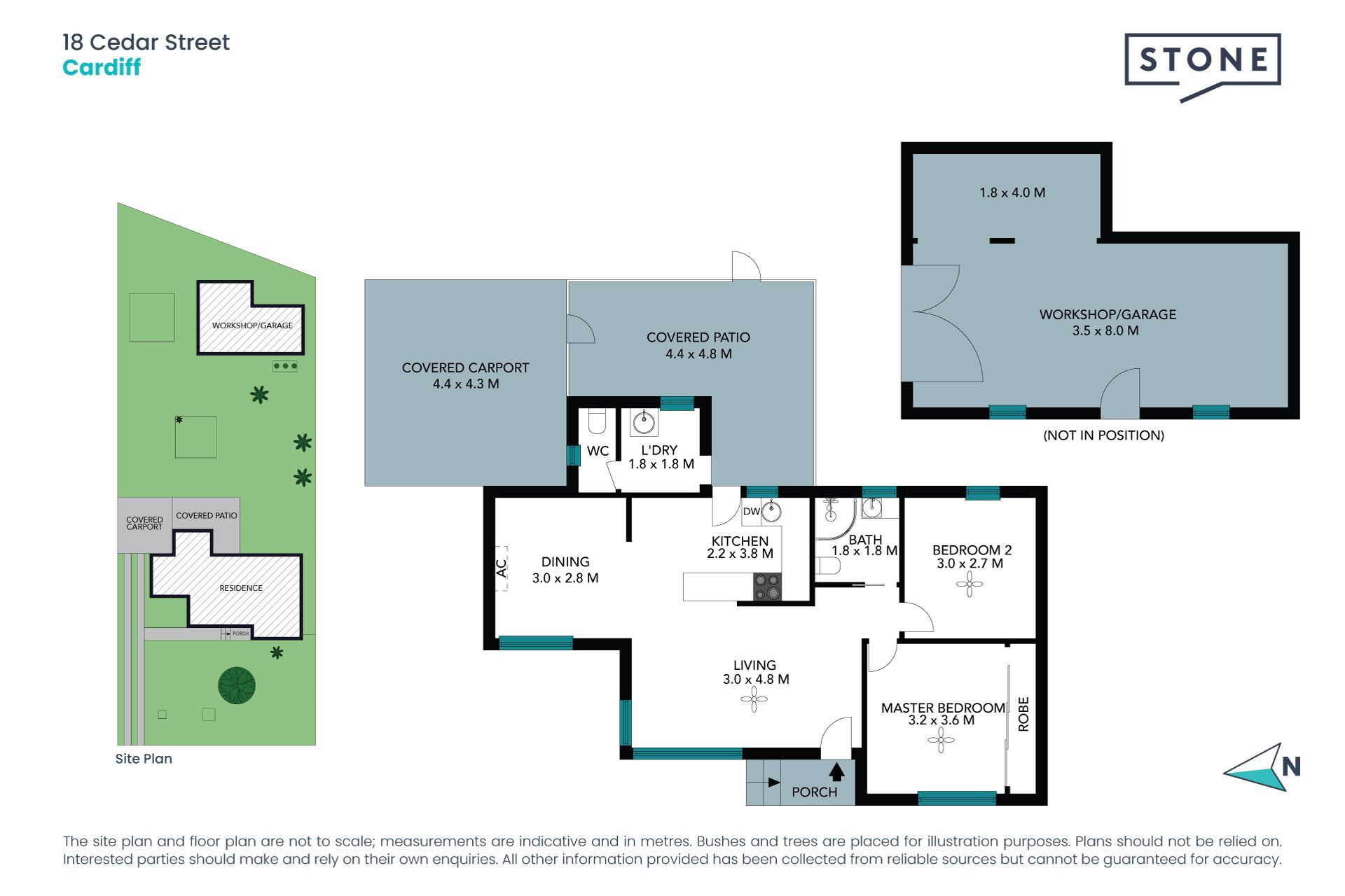 Flat block with convenience