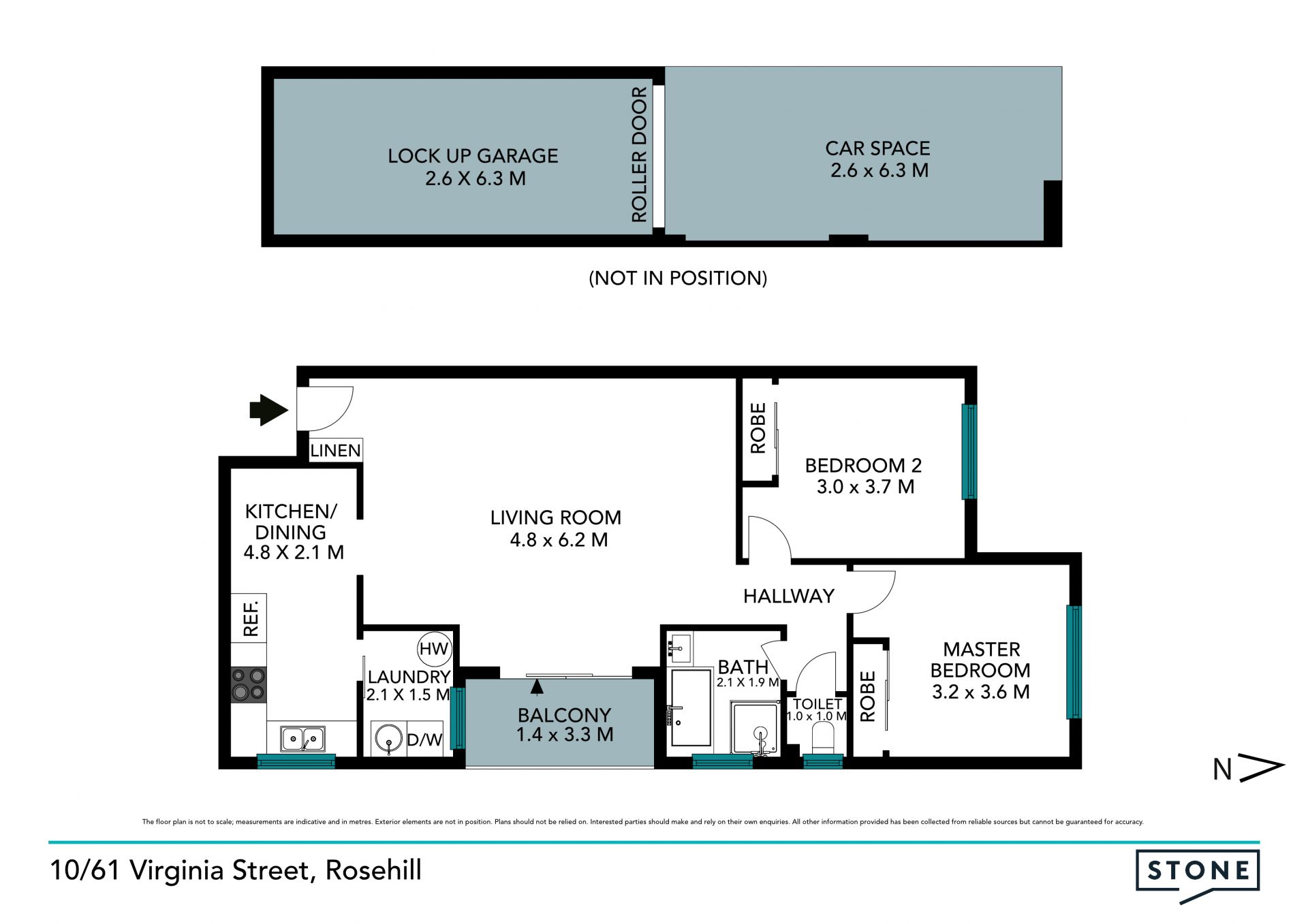 Quiet position in a boutique block
