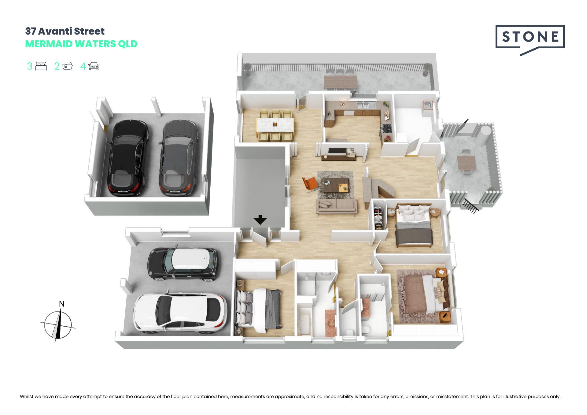 6 MONTH LEASE- Spacious Family Living in the Heart of Mermaid Waters