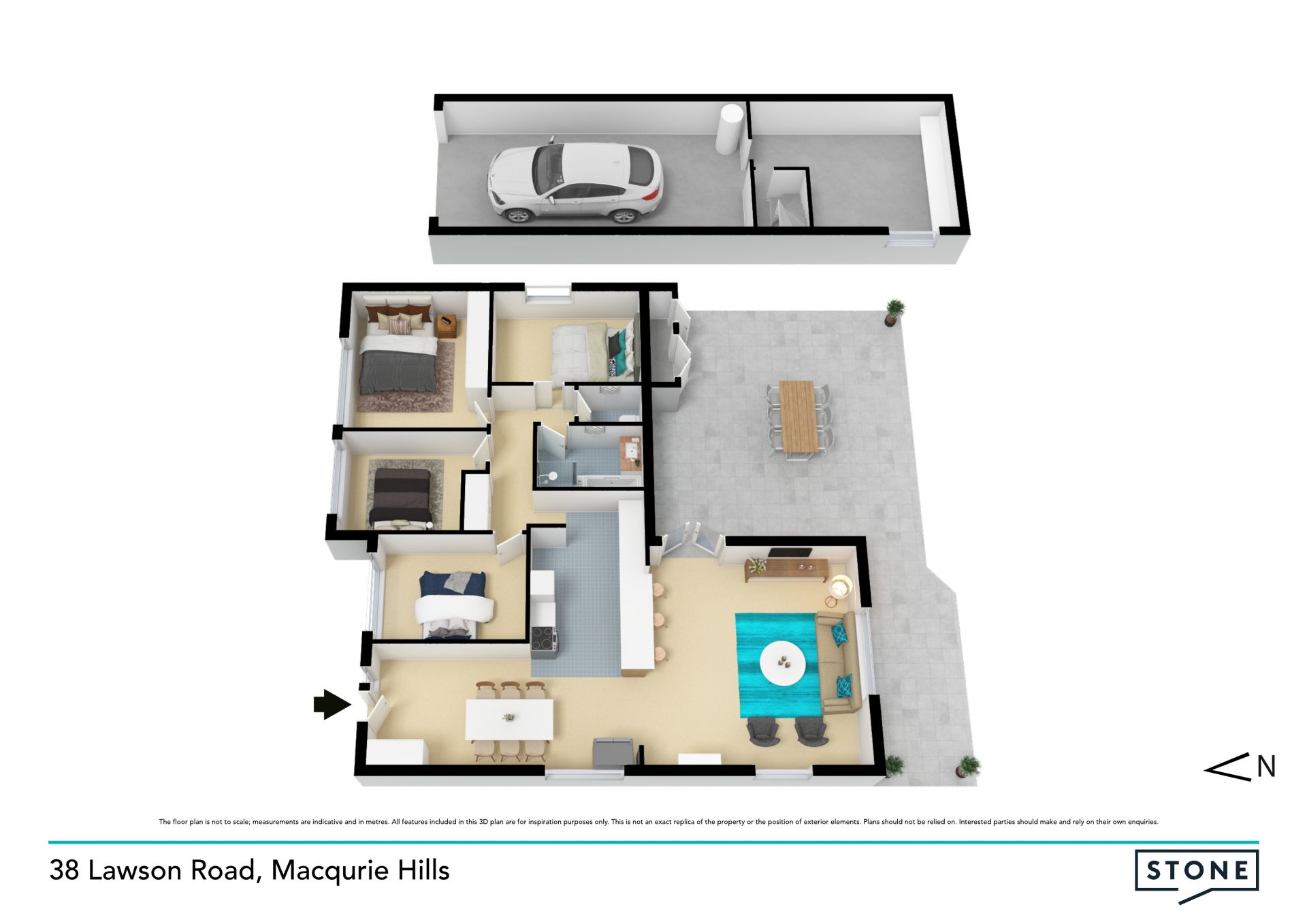 A renovated entertainer with studio