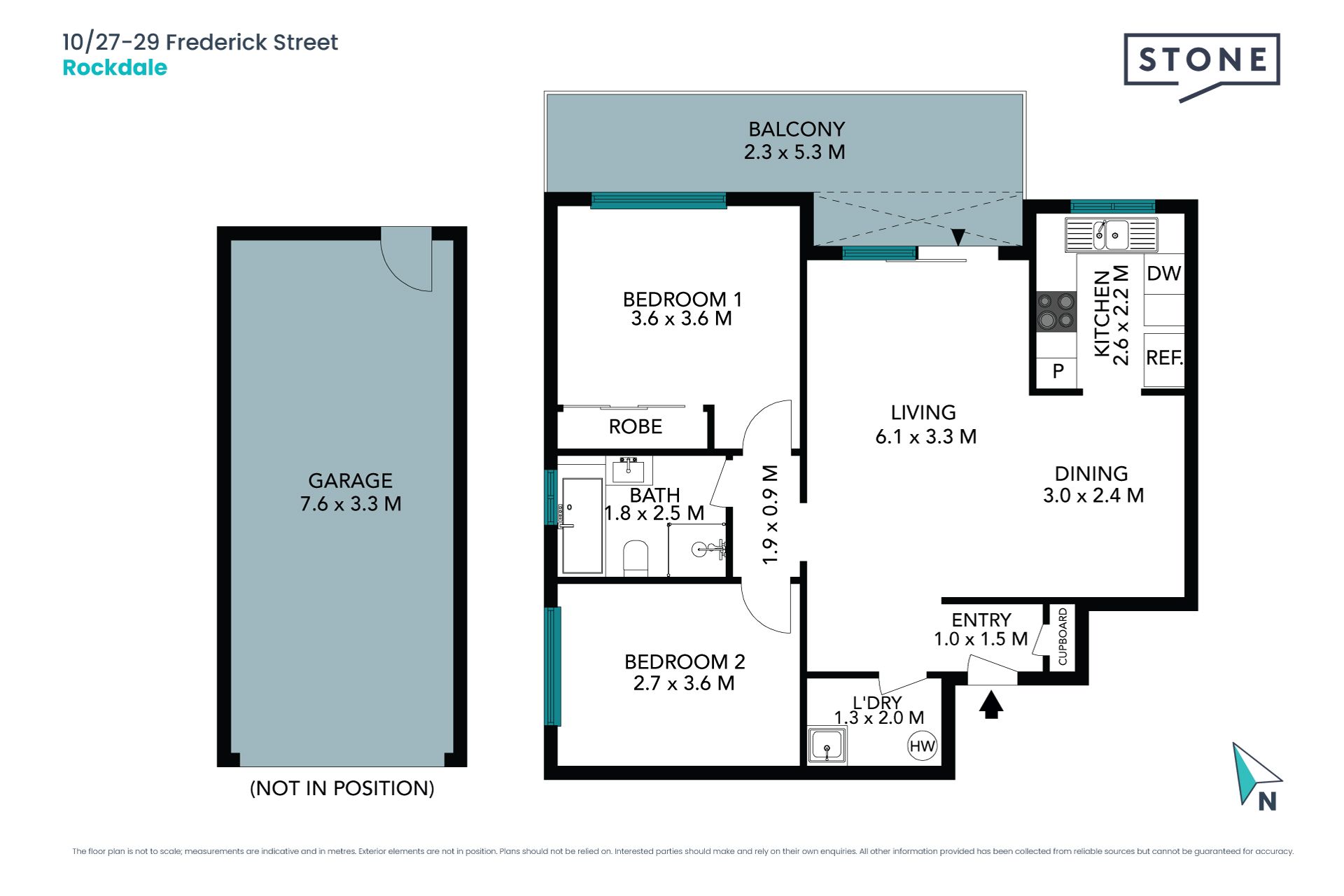 Central location with peaceful outlook
