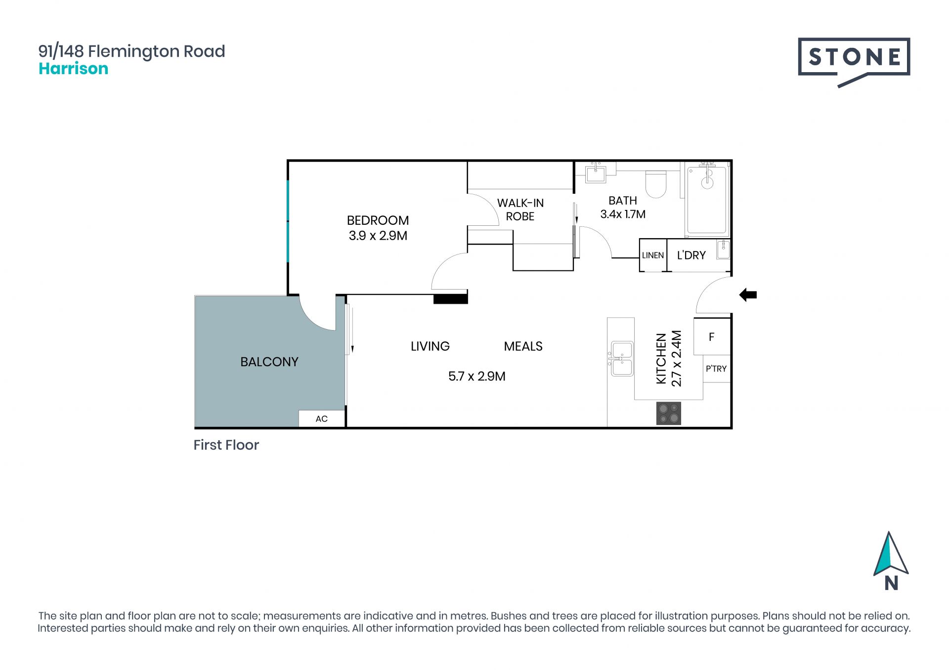 Bright and spacious apartment located on the light rail.