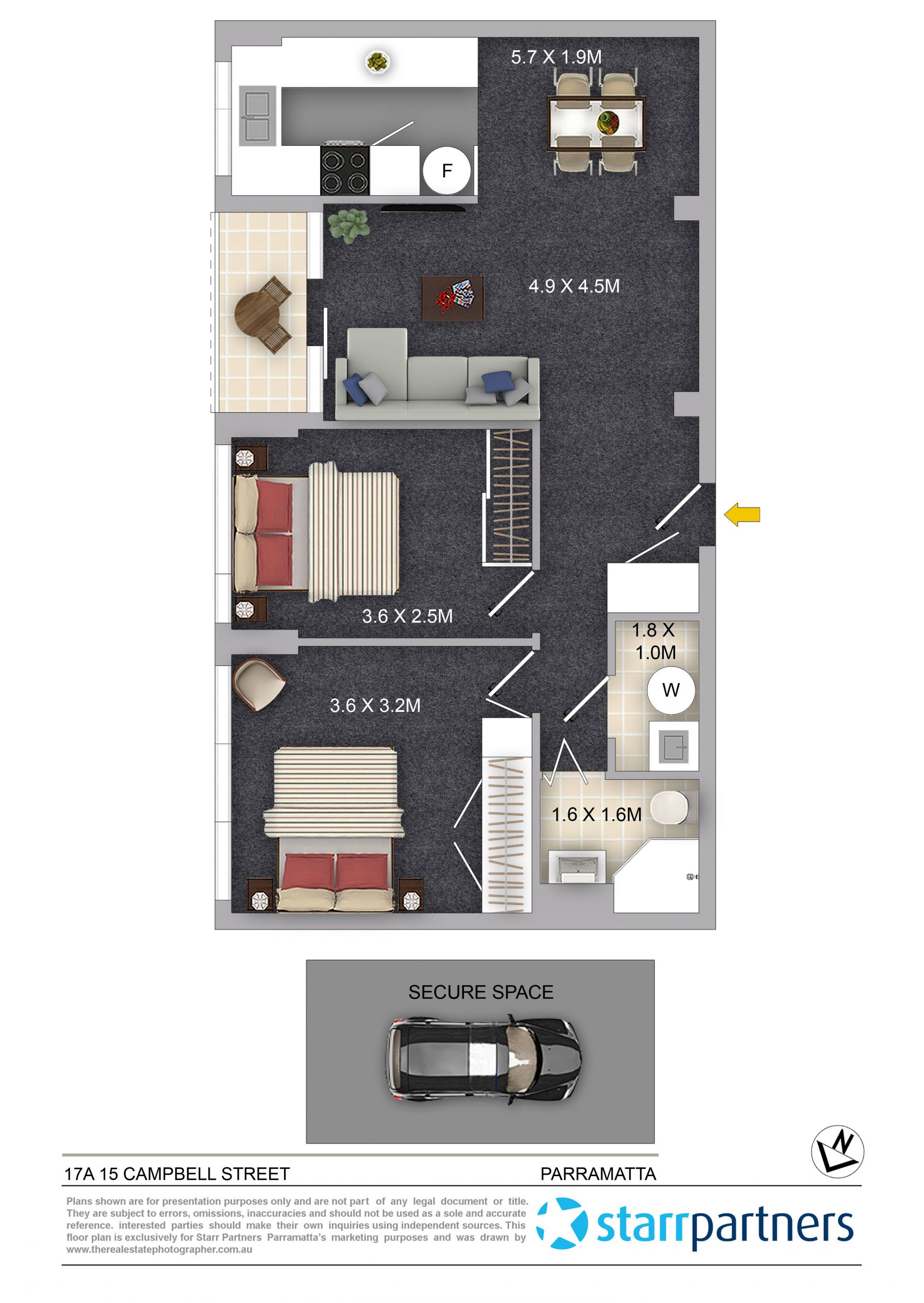Perfectly Positioned 2 Bedroom Apartment